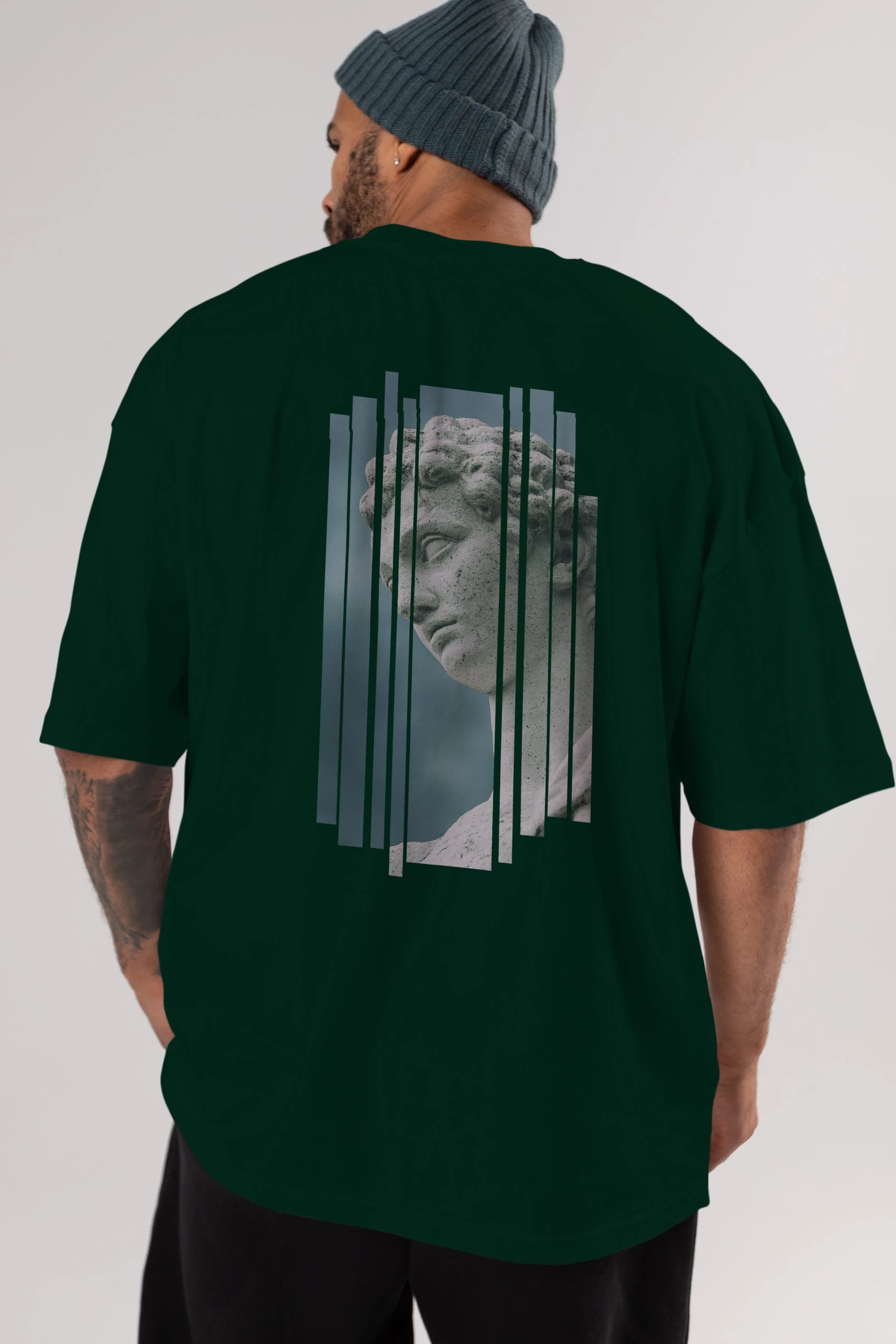 Aesthetic Sculpture Art Arka Baskılı Oversize t-shirt Erkek Kadın Unisex