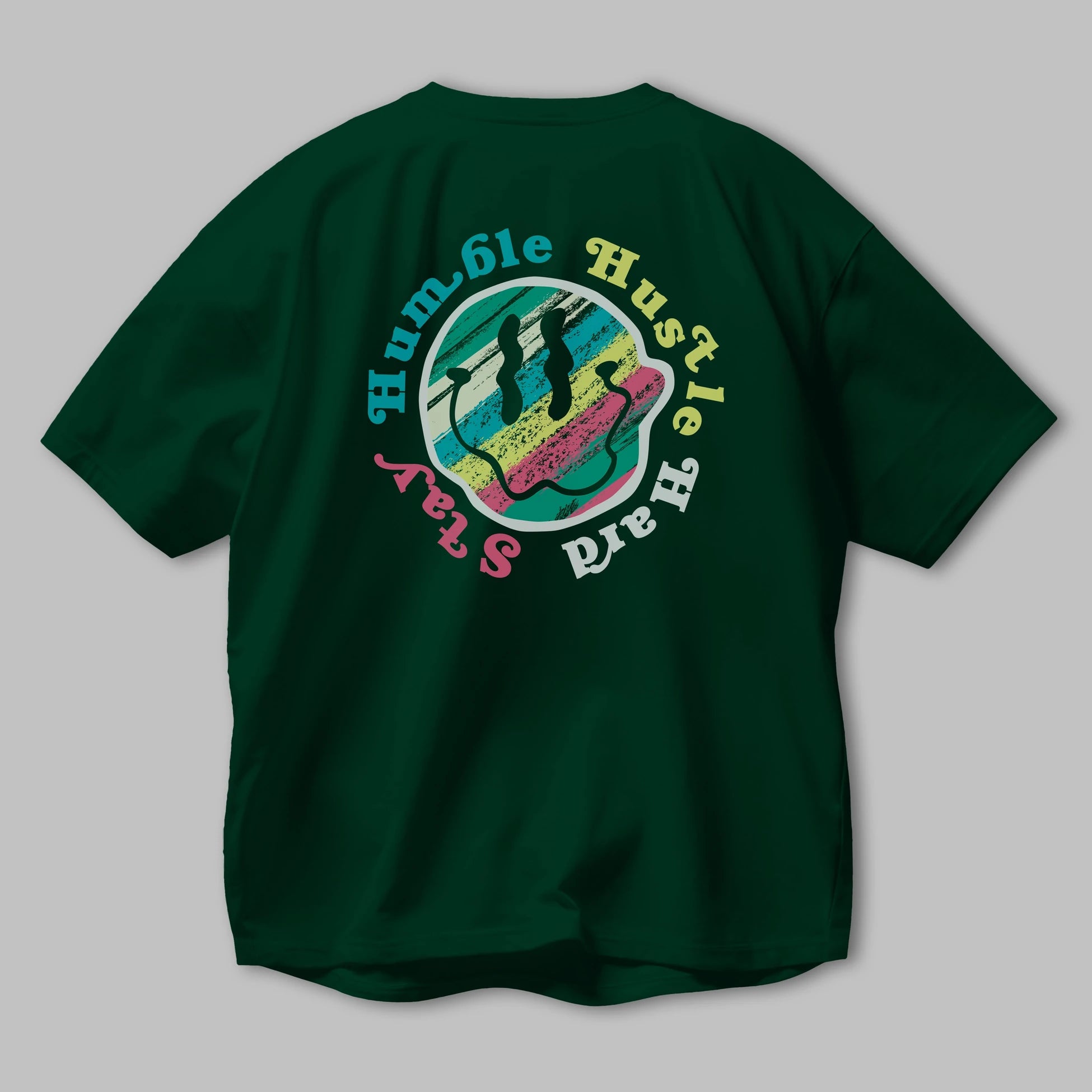 Stay Humble 2 Arka Baskılı Oversize t-shirt Erkek Kadın Unisex