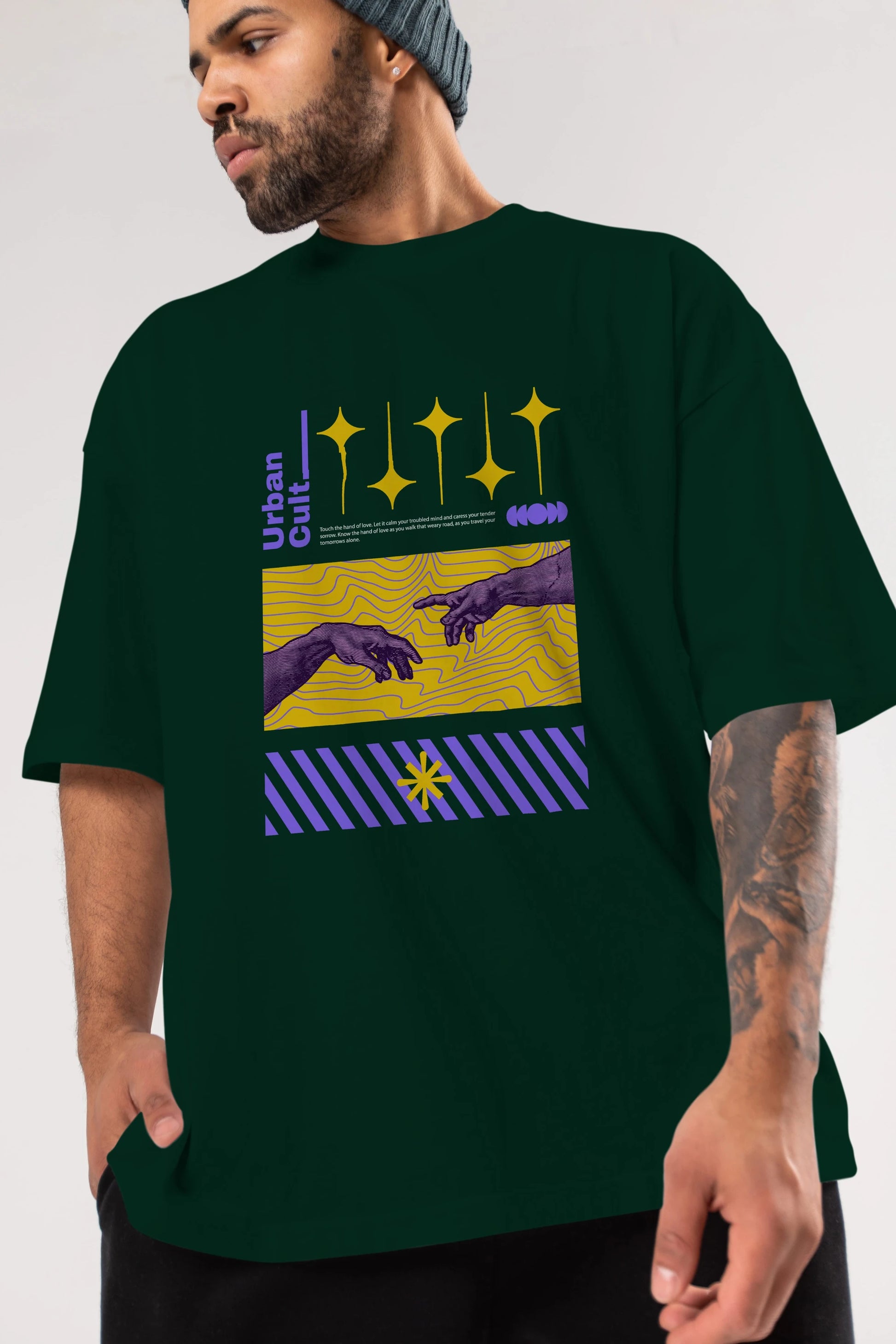Urban Cult Ön Baskılı Oversize t-shirt Erkek Kadın Unisex