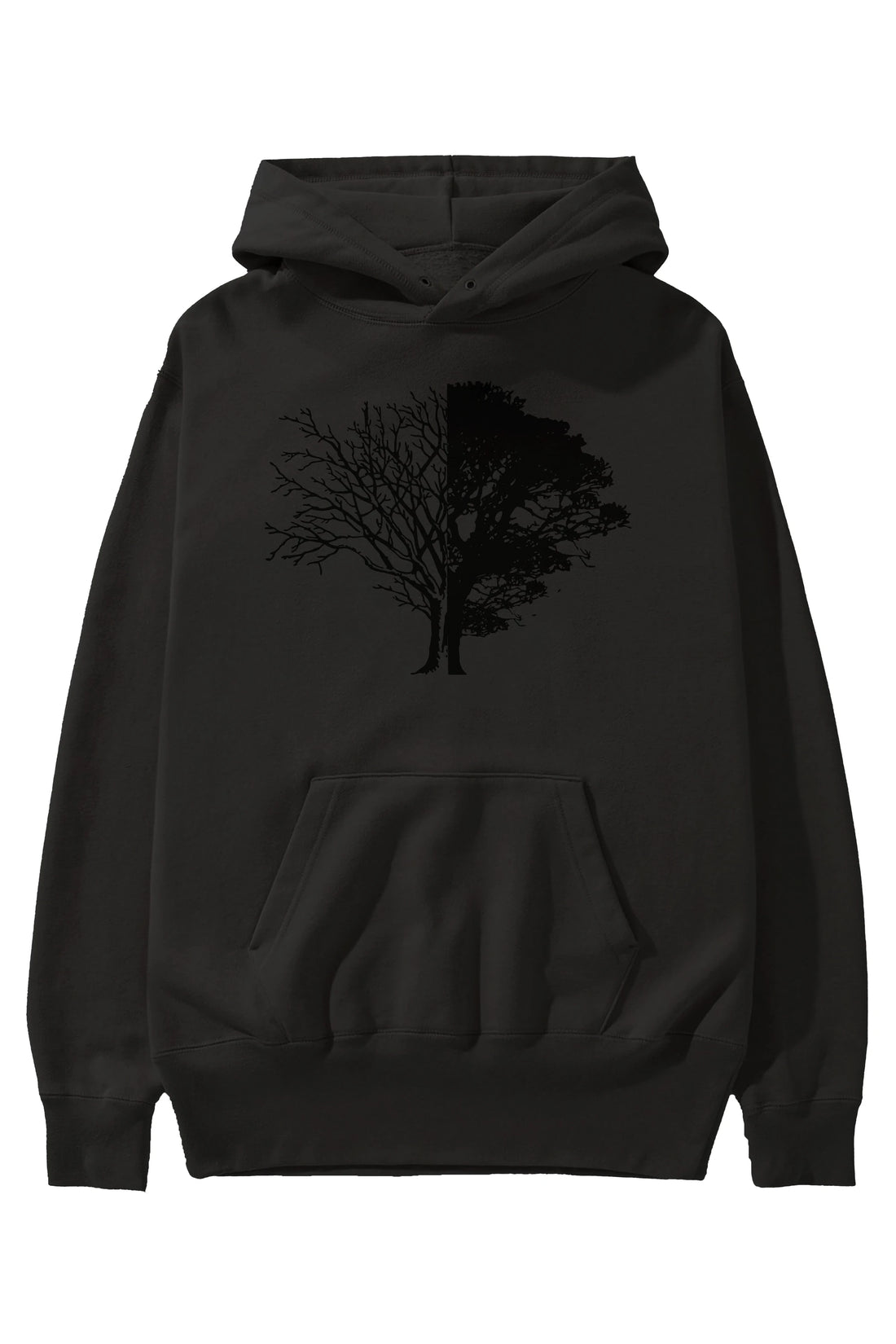 Life And Death Ön Baskılı Hoodie Oversize Kapüşonlu Sweatshirt Erkek Kadın Unisex