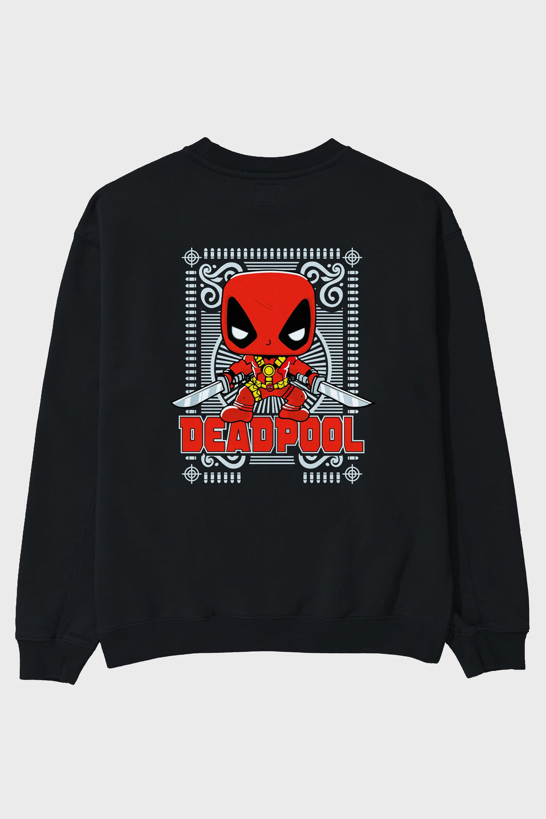 Deadpool (17) Arka Baskılı Oversize Sweatshirt Erkek Kadın Unisex