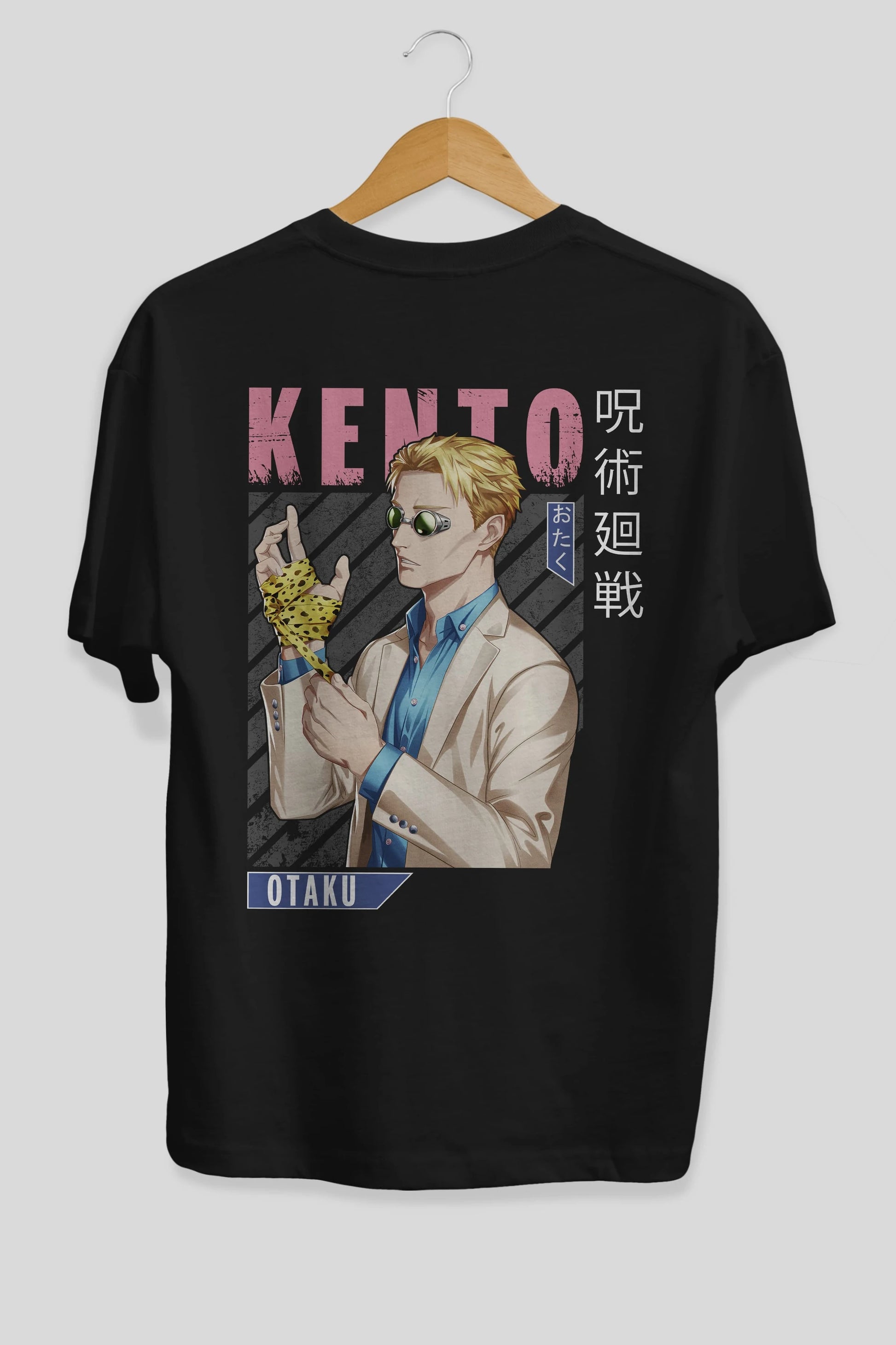 Kento Nanami Anime Arka Baskılı Oversize t-shirt Erkek Kadın Unisex