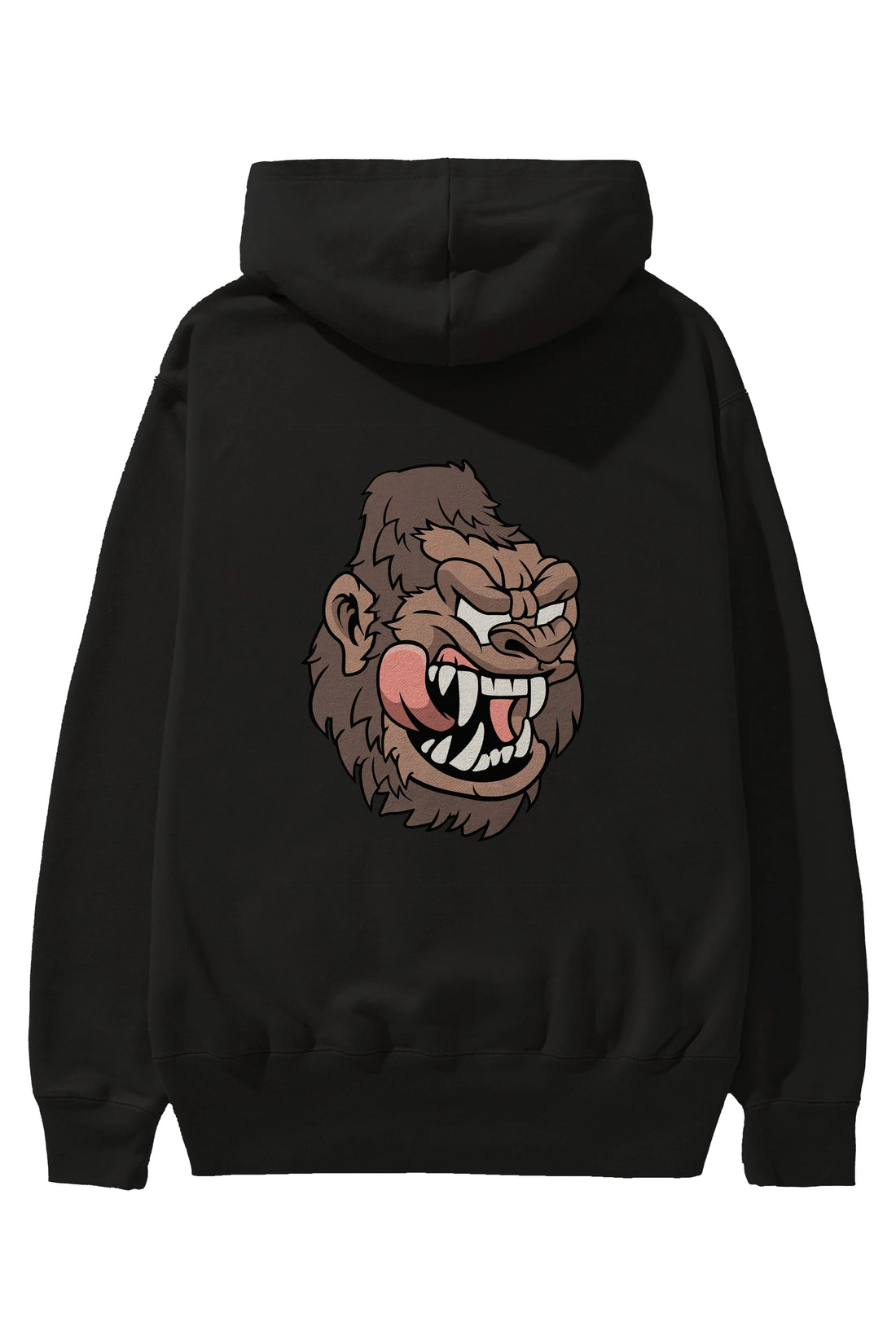 Big Gorilla Arka Baskılı Hoodie Oversize Kapüşonlu Sweatshirt Erkek Kadın Unisex