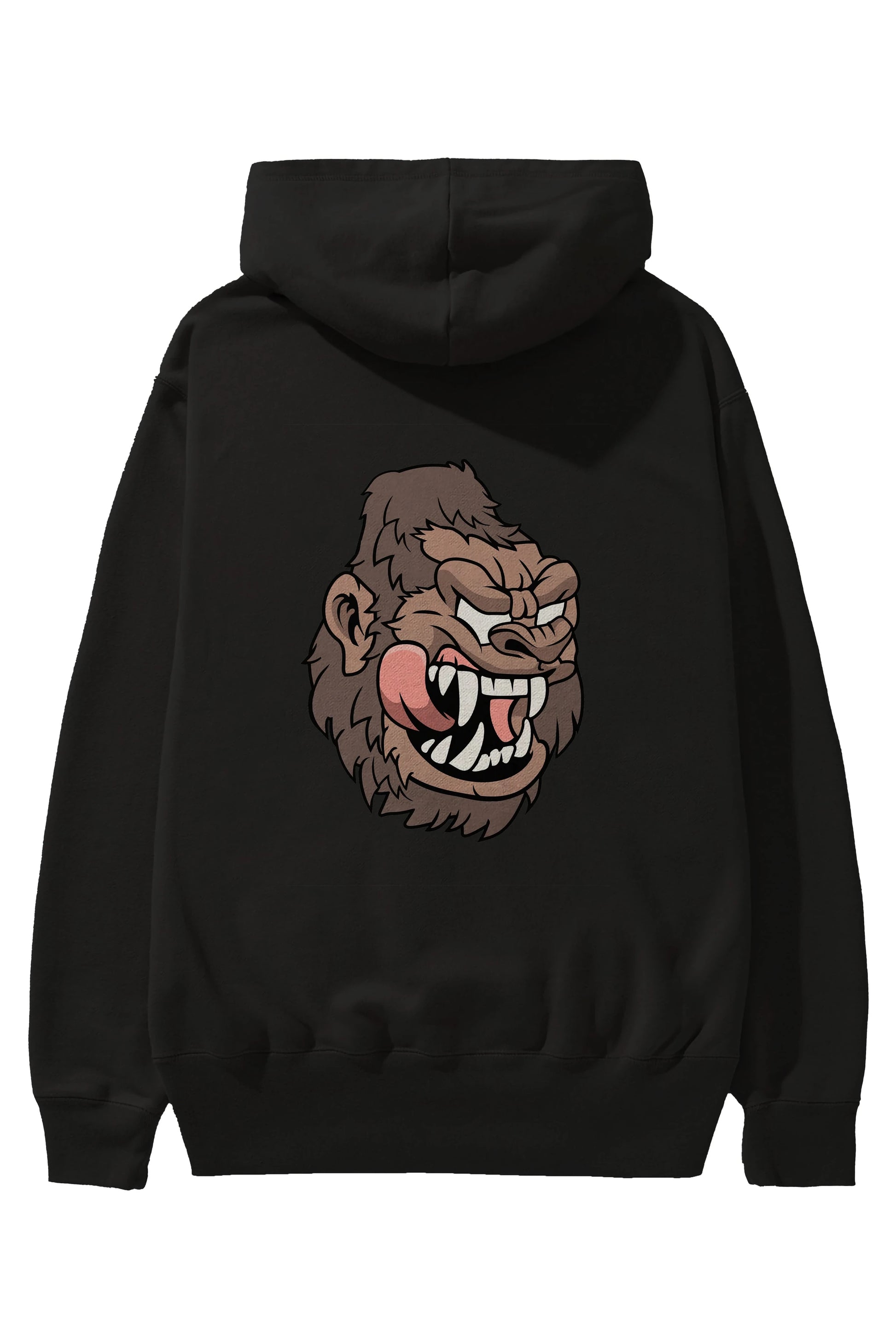 Big Gorilla Arka Baskılı Hoodie Oversize Kapüşonlu Sweatshirt Erkek Kadın Unisex