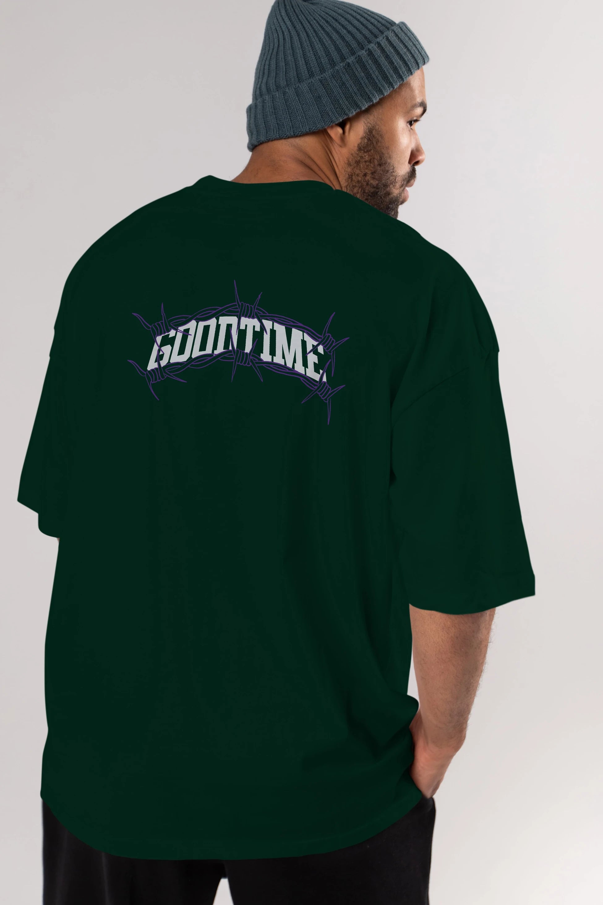 Good Time Arka Baskılı Oversize t-shirt Erkek Kadın Unisex