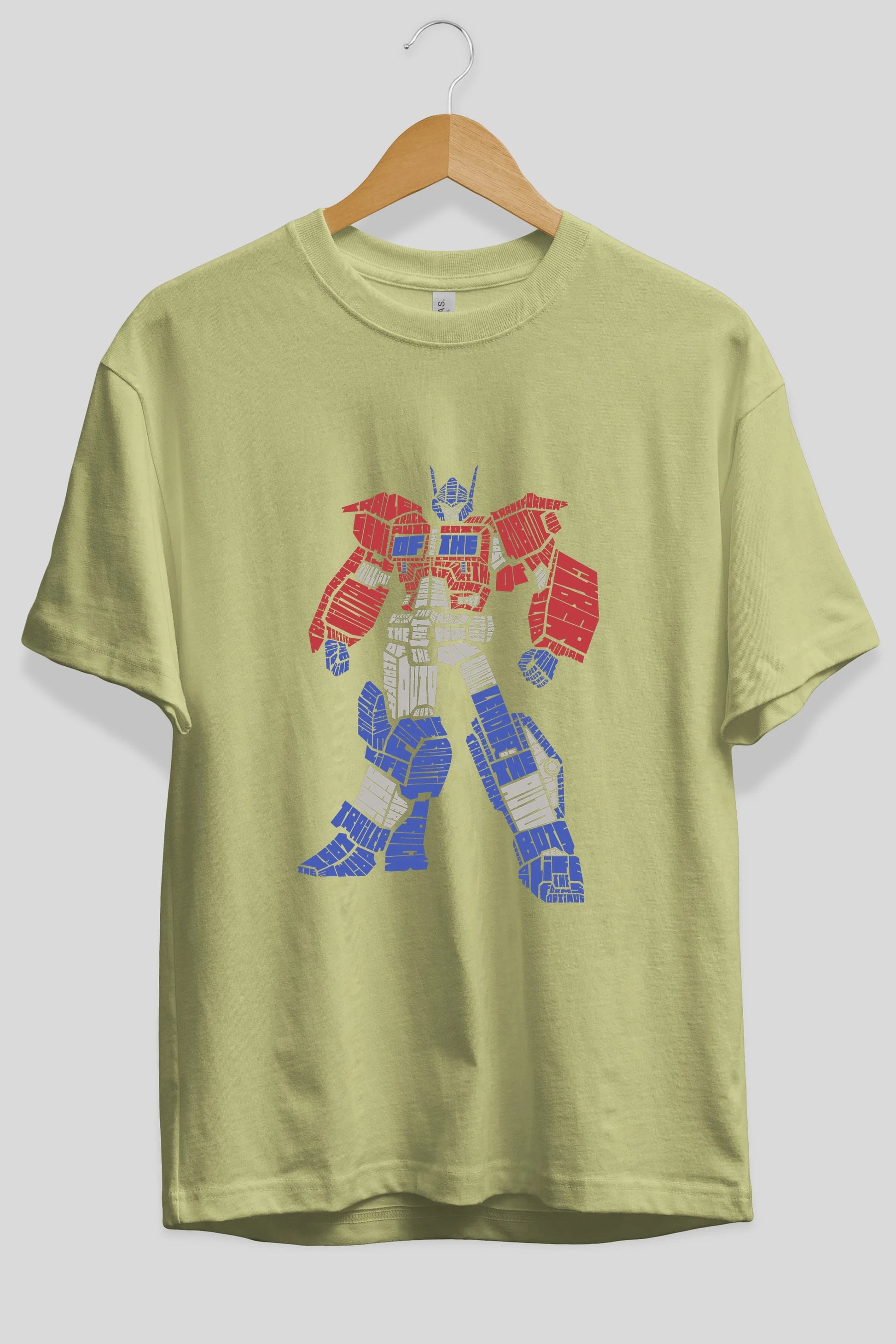 Optimus Prime Ön Baskılı Oversize t-shirt %100 pamuk Erkek Kadın Unisex