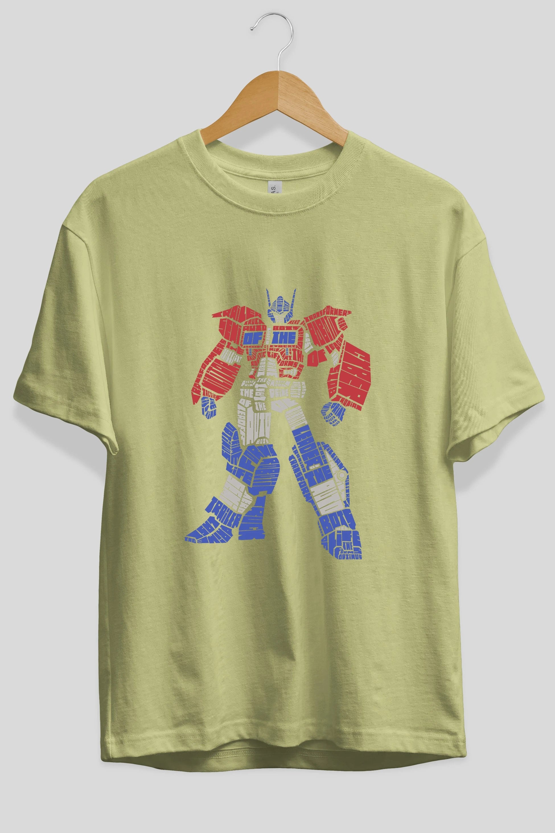 Optimus Prime Ön Baskılı Oversize t-shirt %100 pamuk Erkek Kadın Unisex