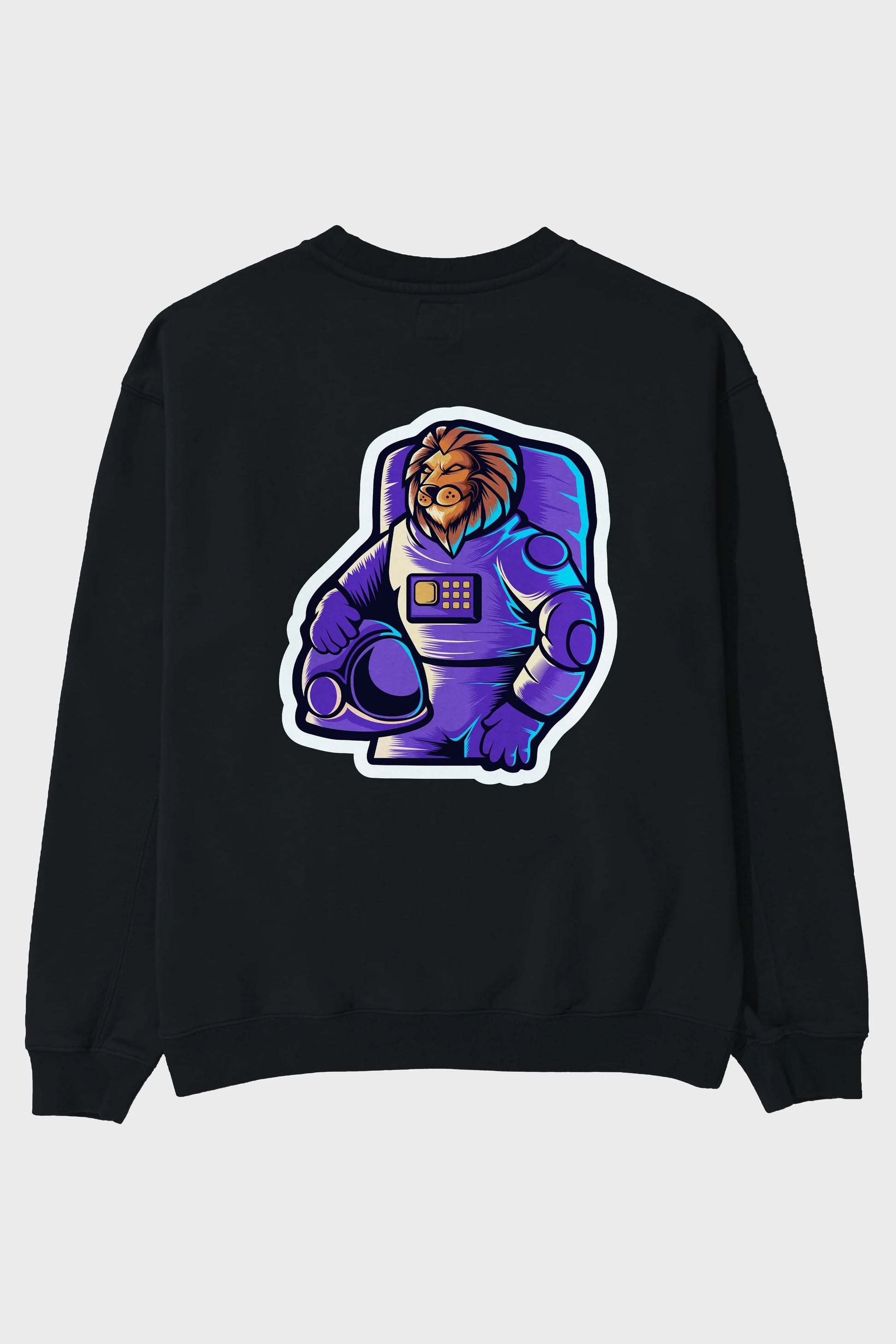 Astroking Sticker Arka Baskılı Oversize Sweatshirt Erkek Kadın Unisex