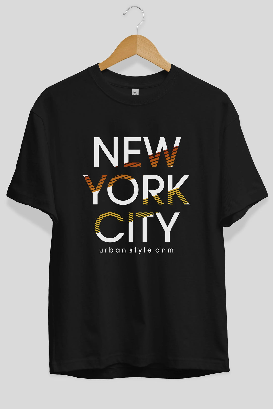New York City Style Ön Baskılı Oversize t-shirt Erkek Kadın Unisex