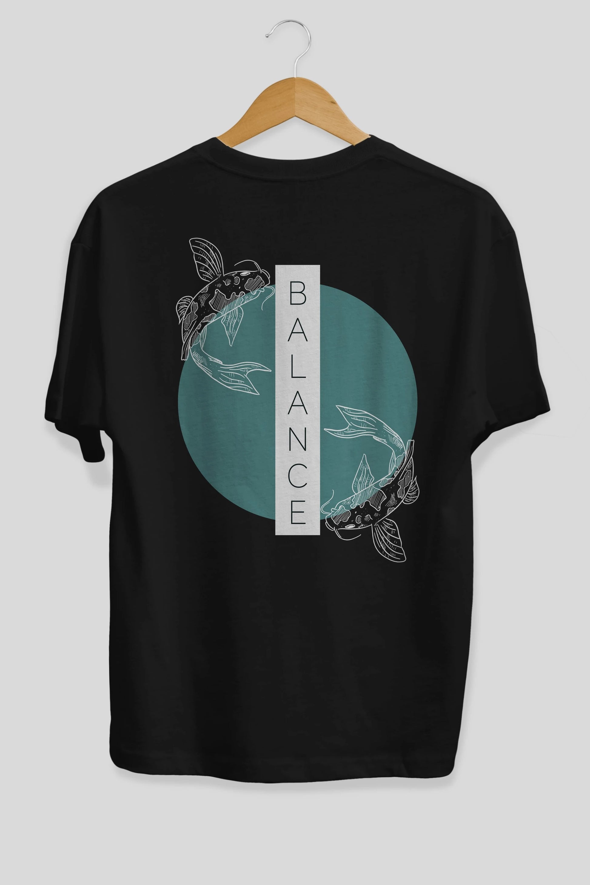 Balance 2 Yazılı Arka Baskılı Oversize t-shirt Erkek Kadın Unisex