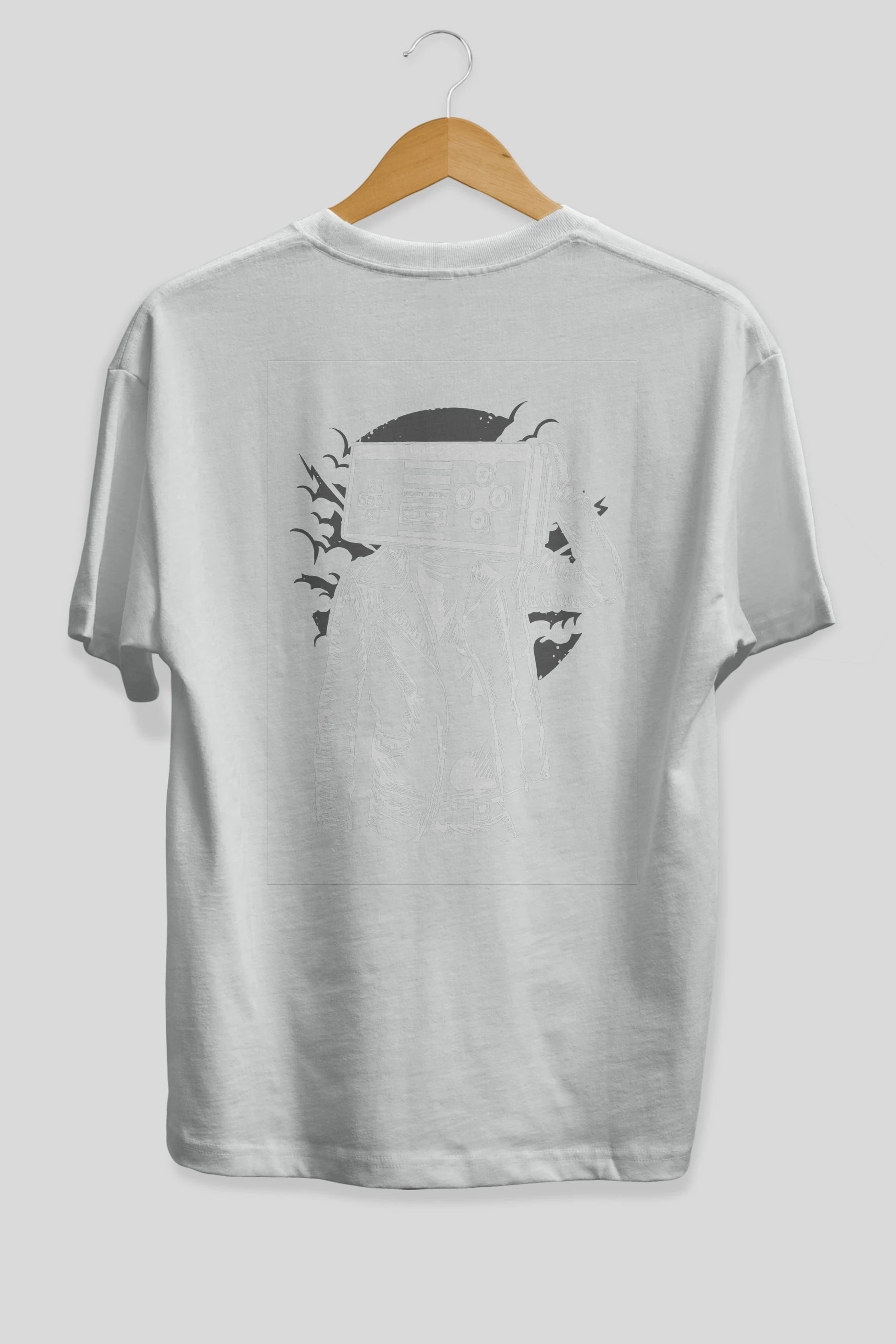 Street Gamers Arka Baskılı Oversize t-shirt Erkek Kadın Unisex %100 Pamuk
