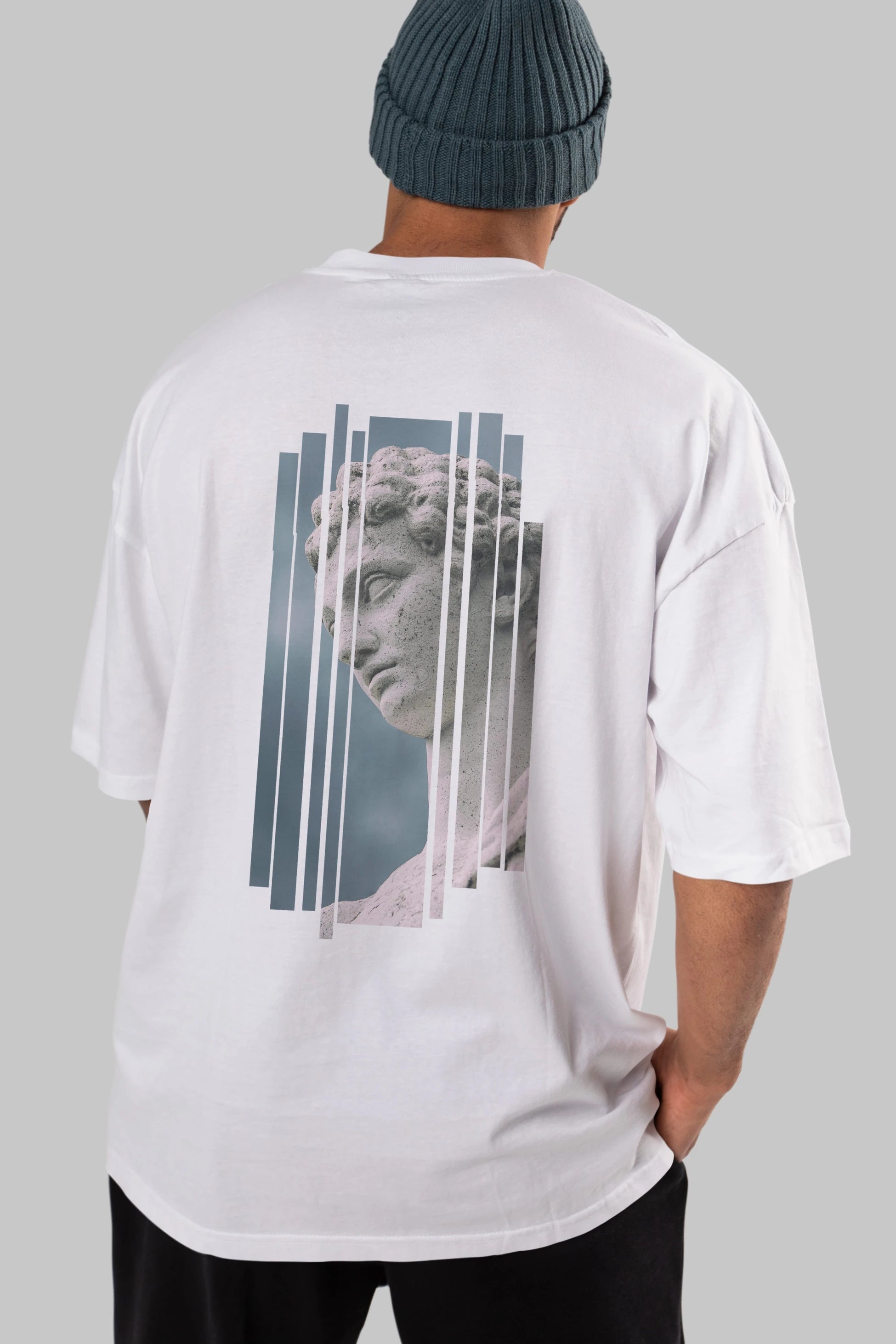 Aesthetic Sculpture Art Arka Baskılı Oversize t-shirt Erkek Kadın Unisex