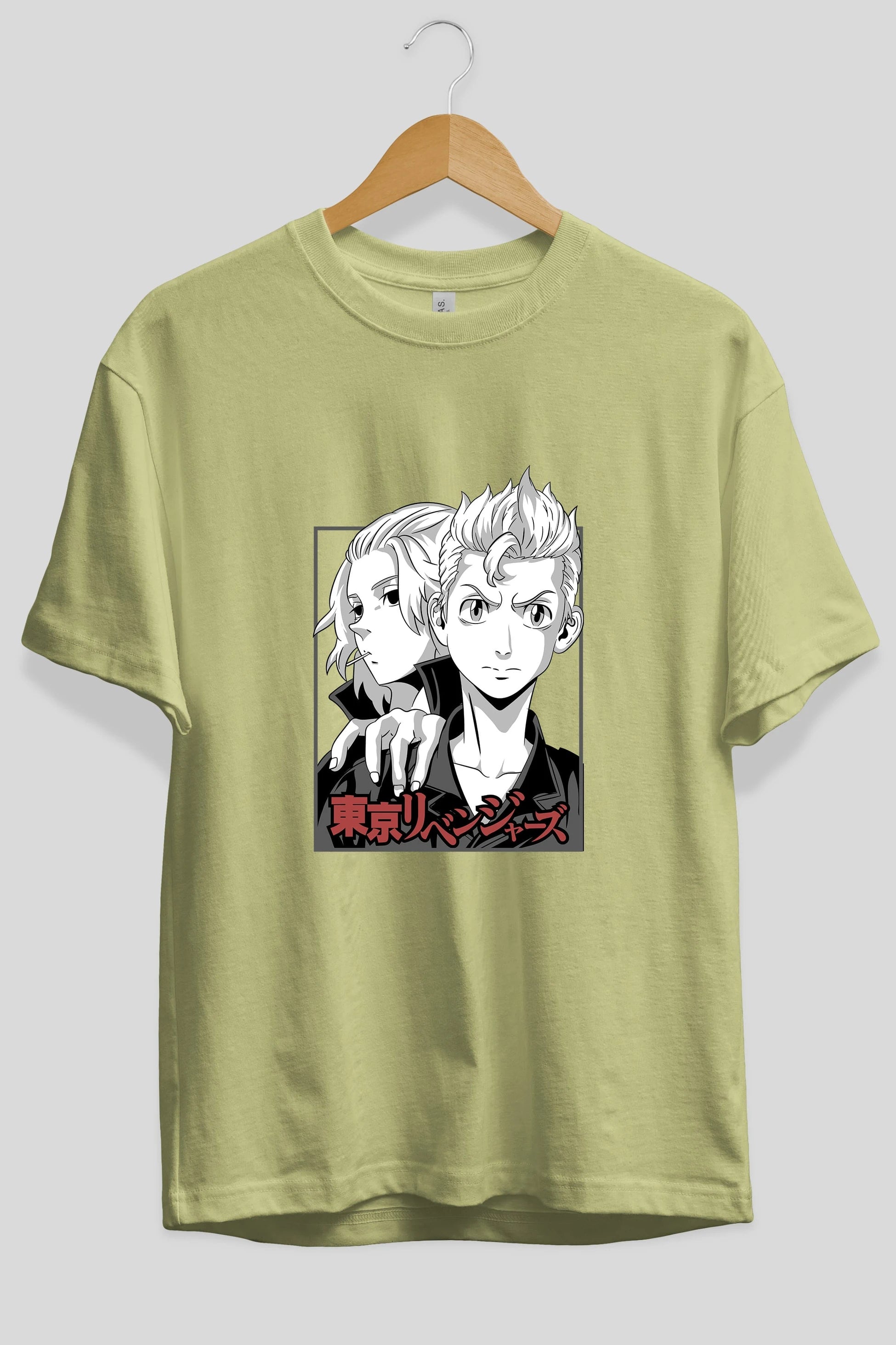 TOKYO REVENGERS Anime Ön Baskılı Oversize t-shirt %100 pamuk Erkek Kadın Unisex