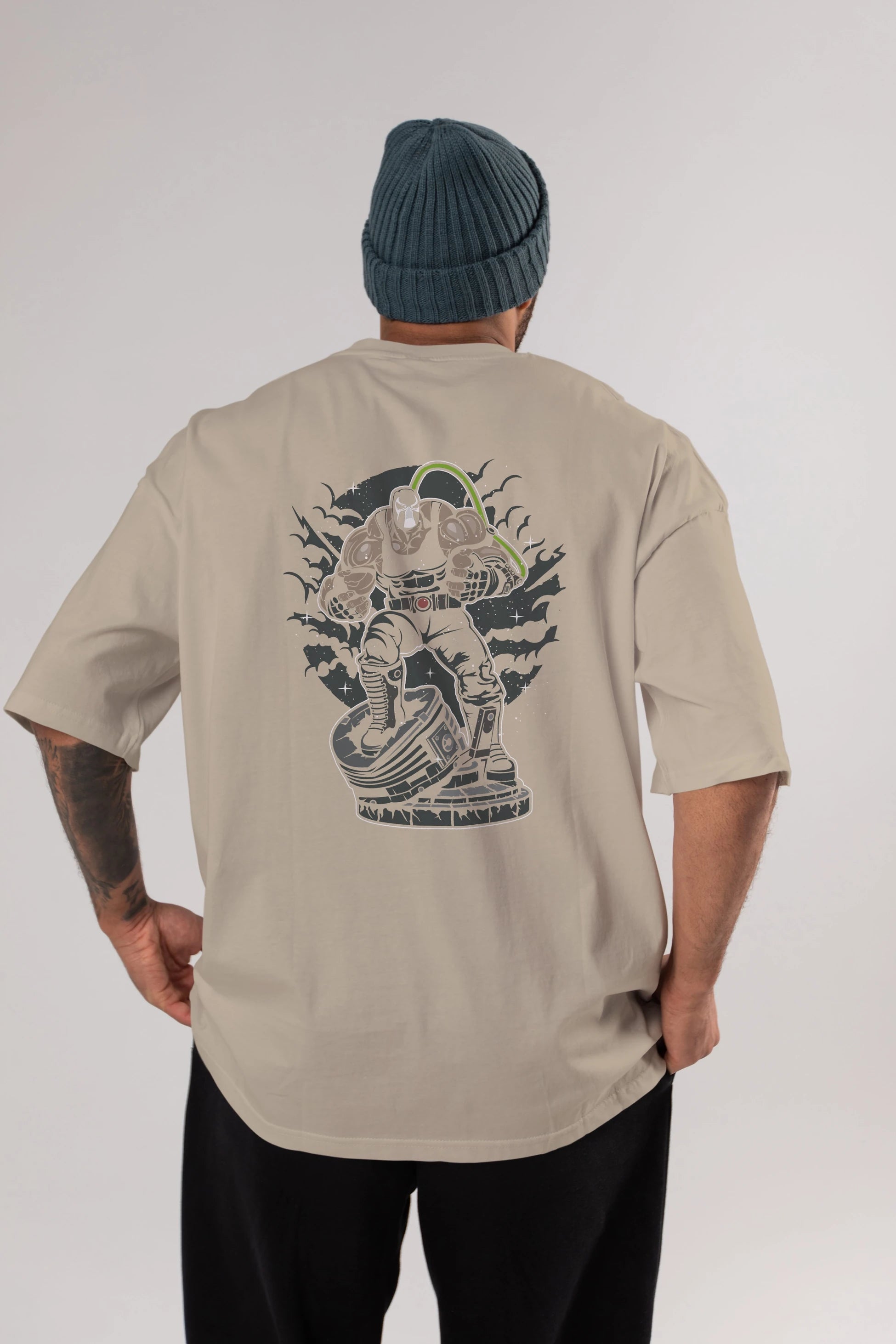 Bane (2) Arka Baskılı Oversize t-shirt Erkek Kadın Unisex %100 Pamuk