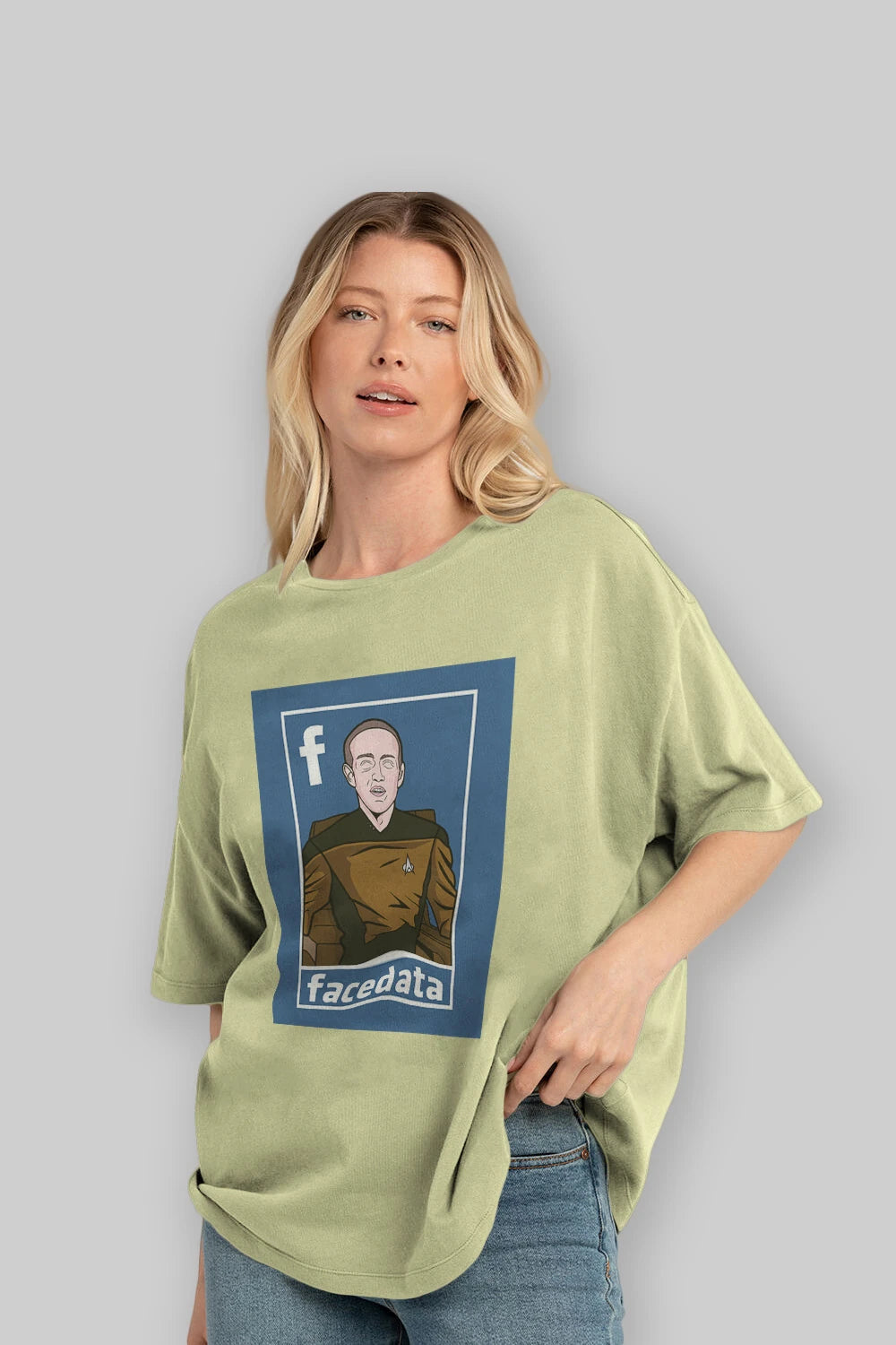 Zukerberg Data Ön Baskılı Oversize t-shirt Erkek Kadın Unisex %100 Pamuk tişort