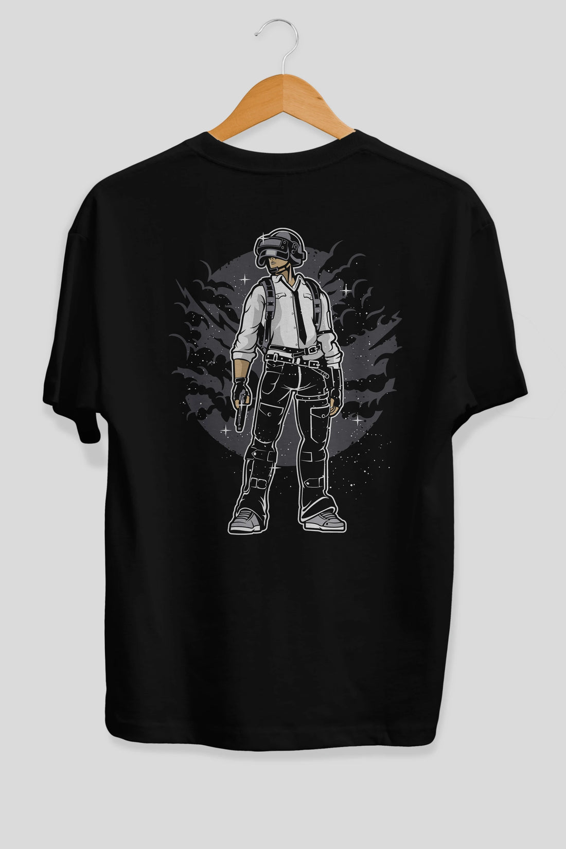 PUBG Arka Baskılı Oversize t-shirt Erkek Kadın Unisex %100 Pamuk