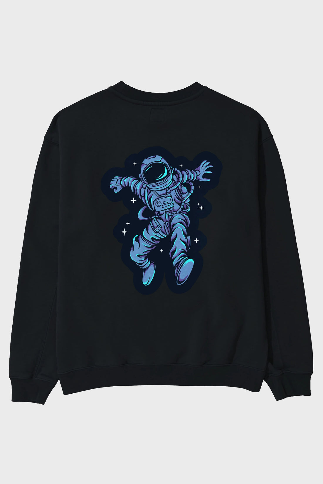 Astrostars sticker Arka Baskılı Oversize Sweatshirt Erkek Kadın Unisex