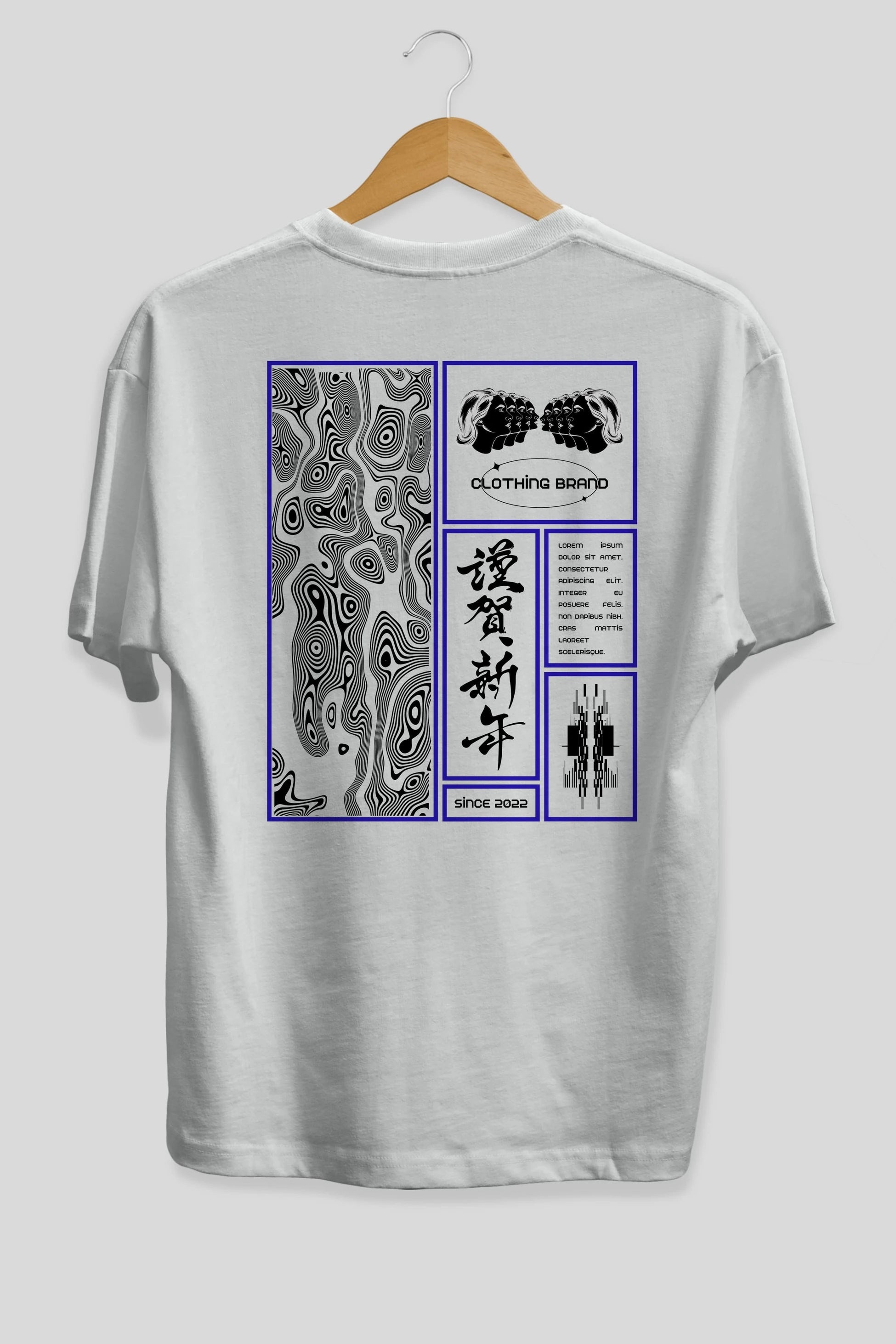 Neon Japanese Streetwear Arka Baskılı Oversize t-shirt Erkek Kadın Unisex