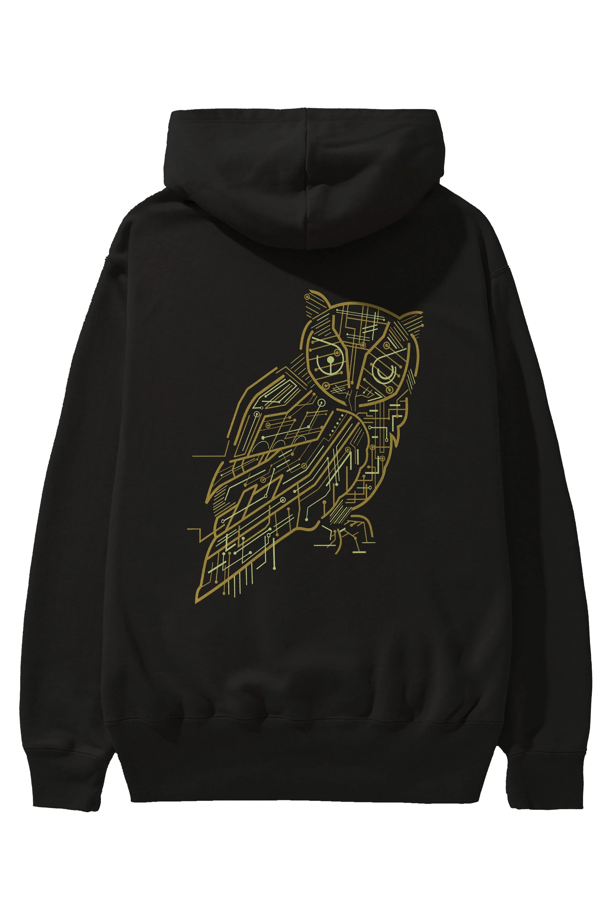 Electrical Owl Arka Baskılı Hoodie Oversize Kapüşonlu Sweatshirt Erkek Kadın Unisex