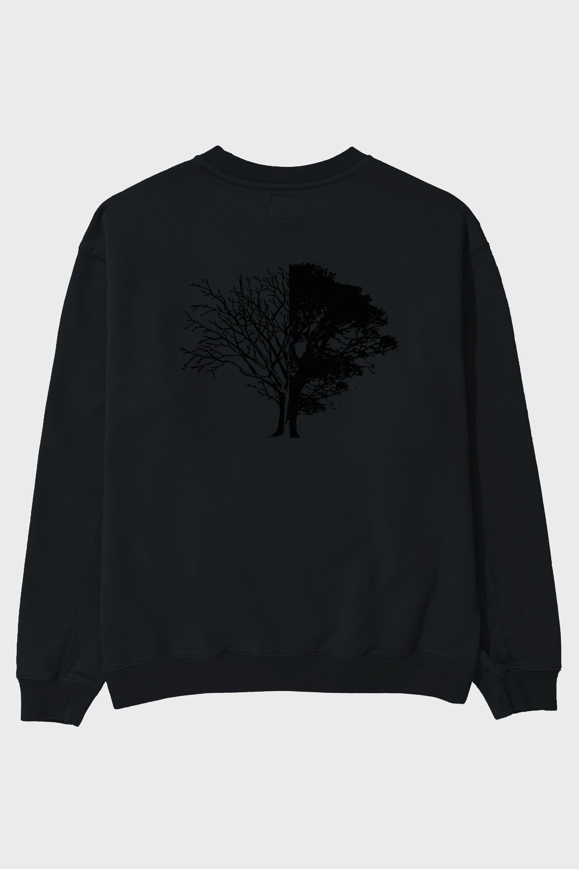 Life And Death Arka Baskılı Oversize Sweatshirt Erkek Kadın Unisex