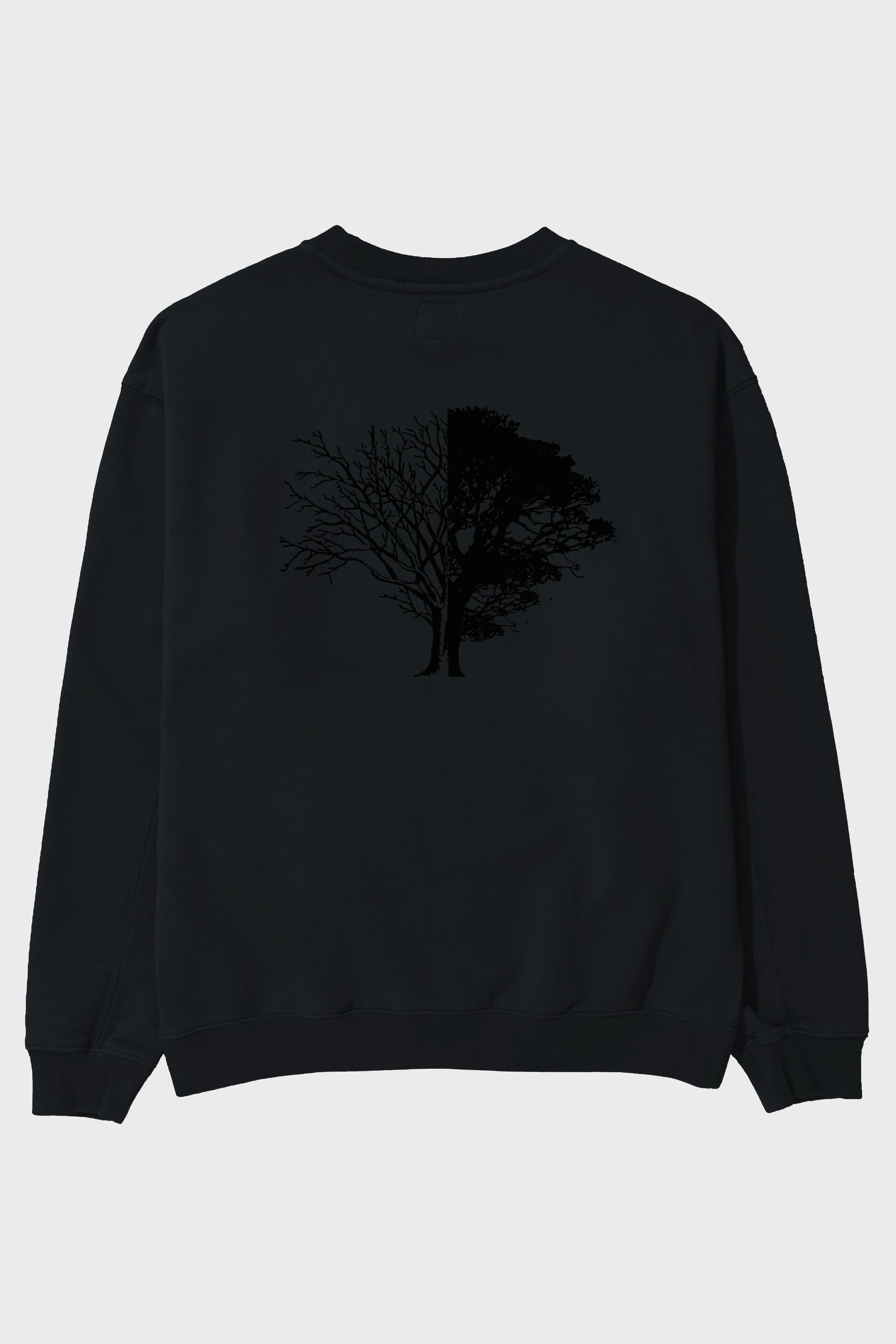 Life And Death Arka Baskılı Oversize Sweatshirt Erkek Kadın Unisex