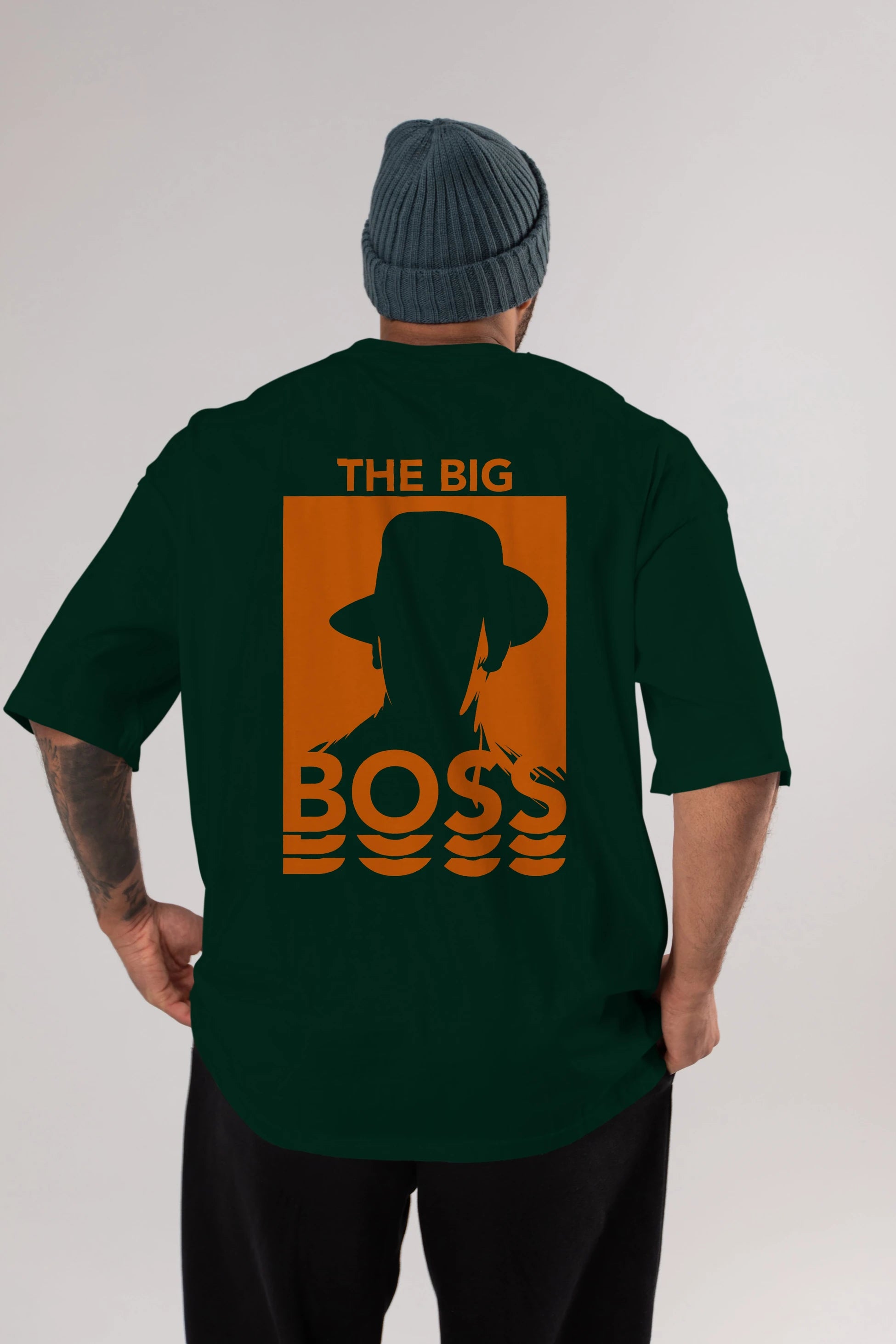 The Big Boss Arka Baskılı Oversize t-shirt Erkek Kadın Unisex