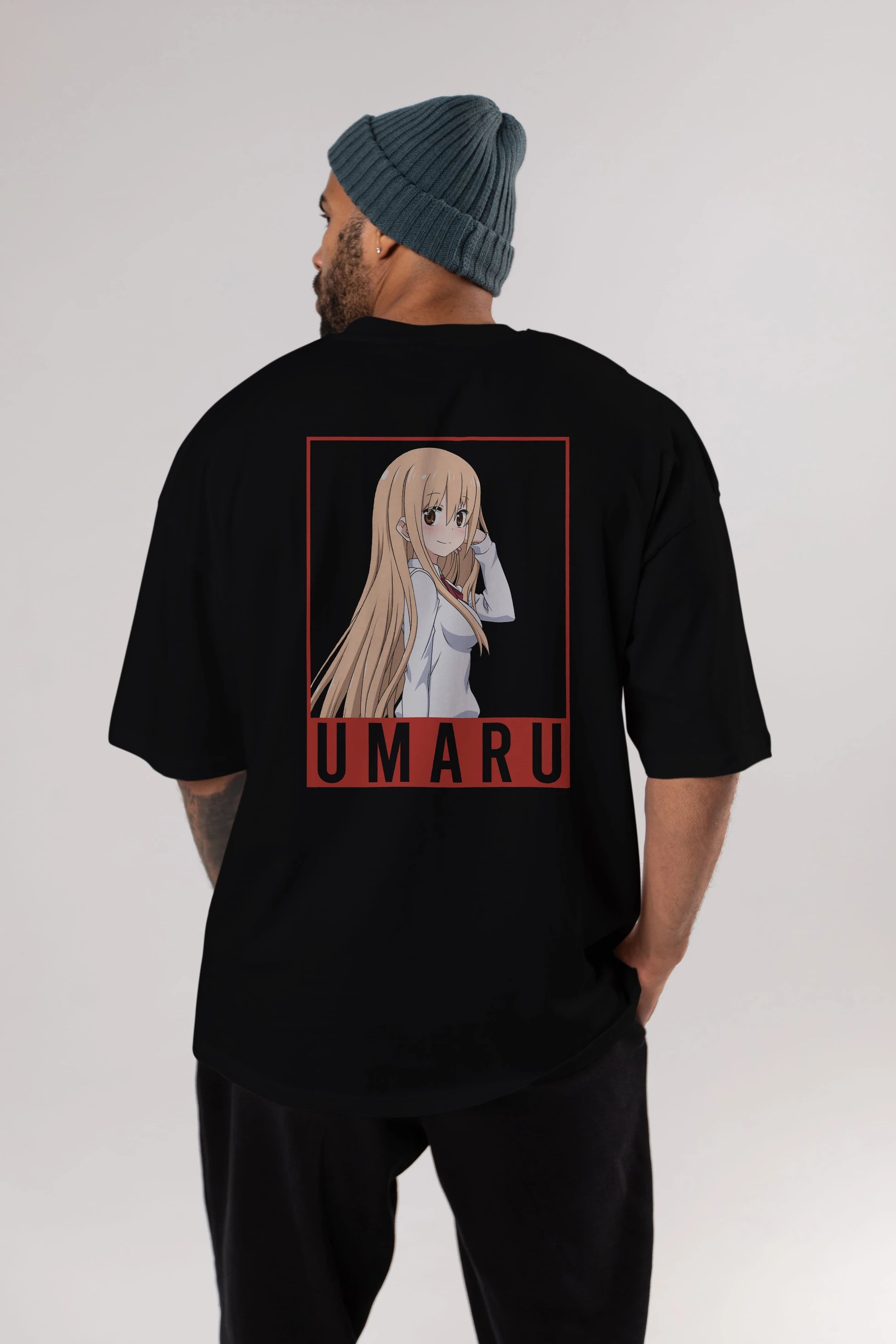 Umaru Doma 2 Anime Arka Baskılı Oversize t-shirt Erkek Kadın Unisex