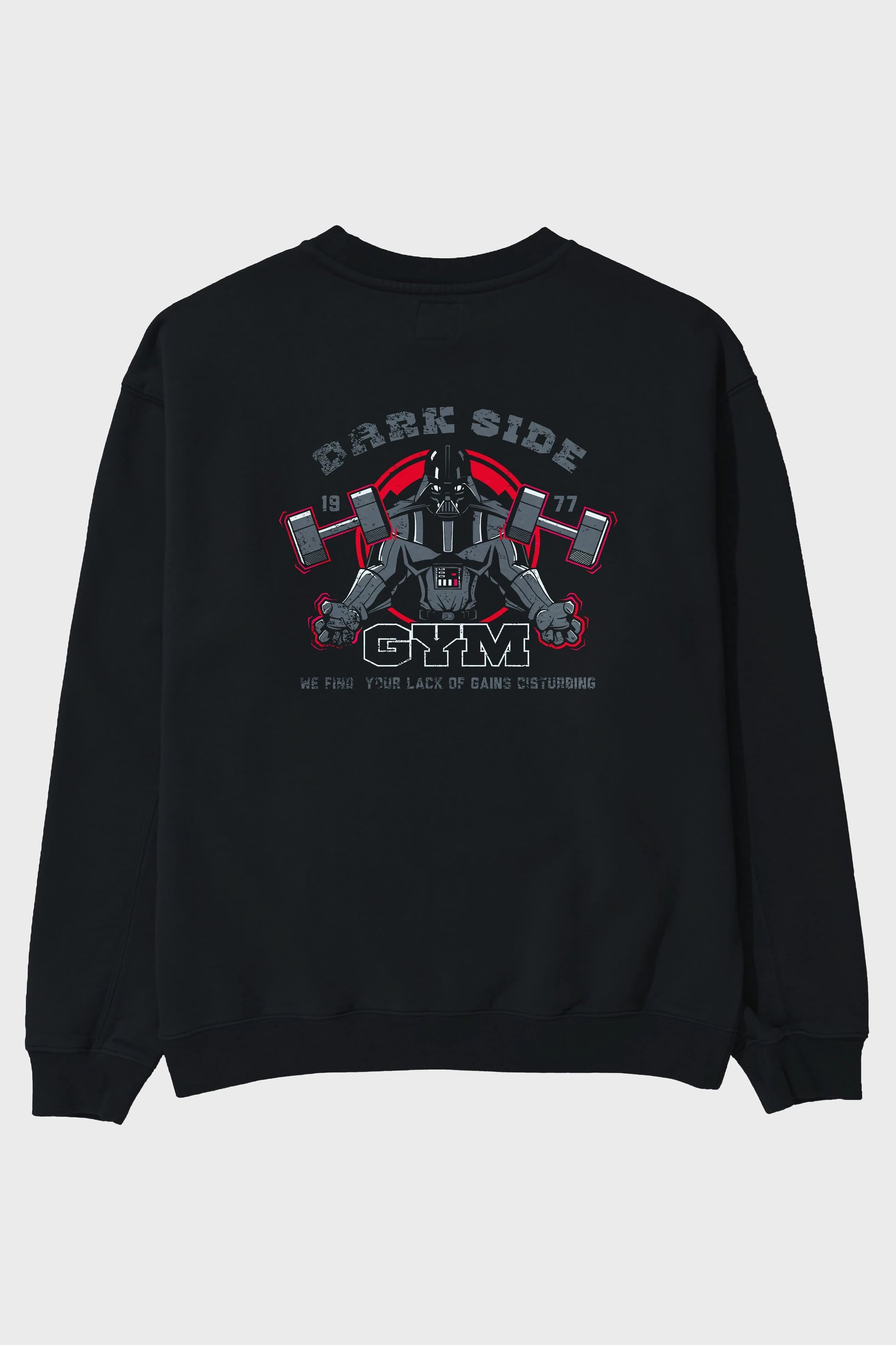 Darth Vader GYM Arka Baskılı Oversize Sweatshirt Erkek Kadın Unisex