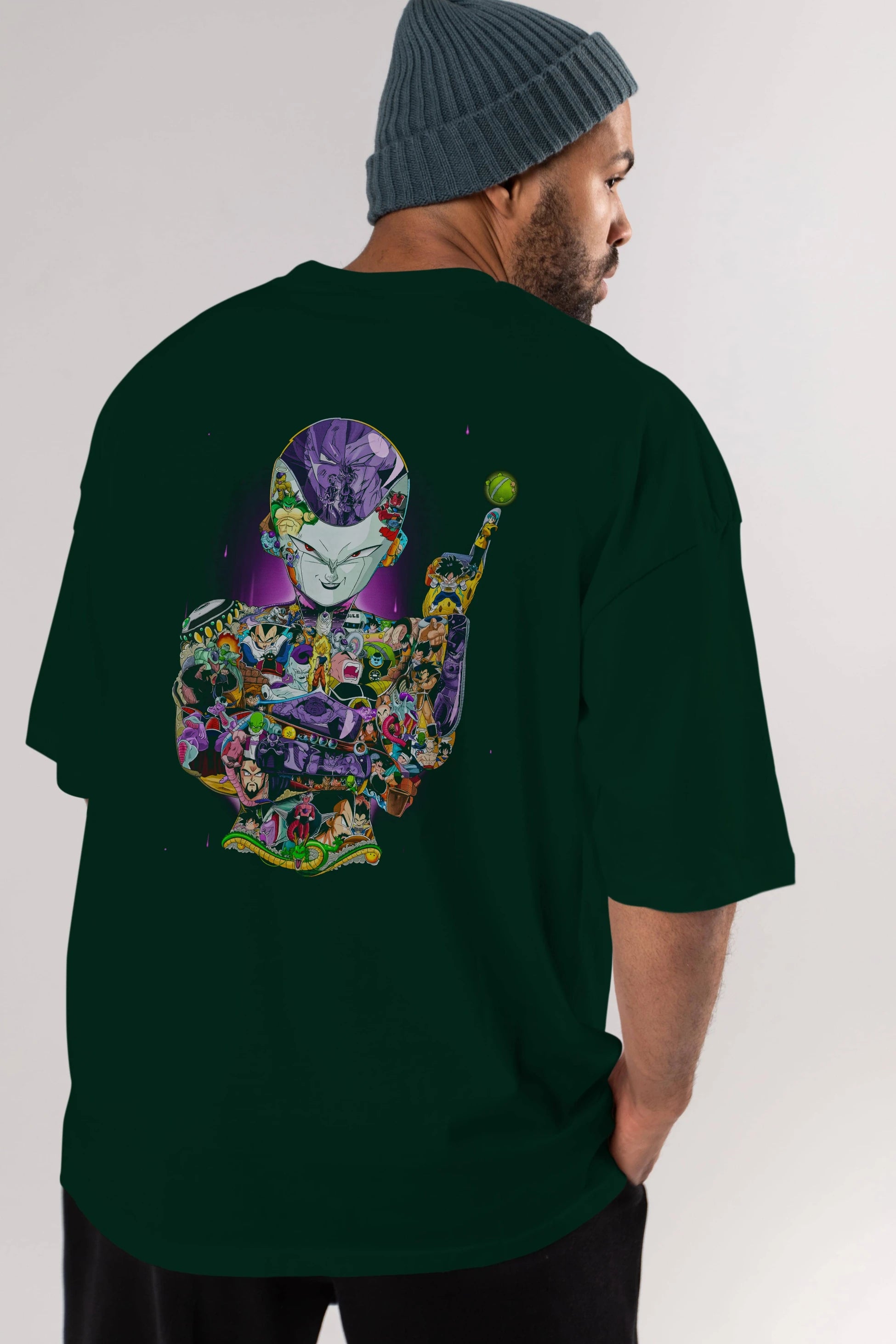 DRAGON BALL ART (4) Anime Arka Baskılı Oversize t-shirt Erkek Kadın Unisex