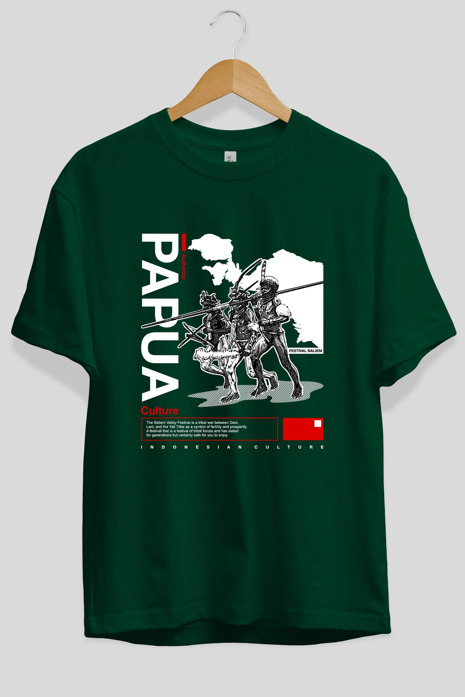Papua Culture Ön Baskılı Oversize t-shirt Erkek Kadın Unisex