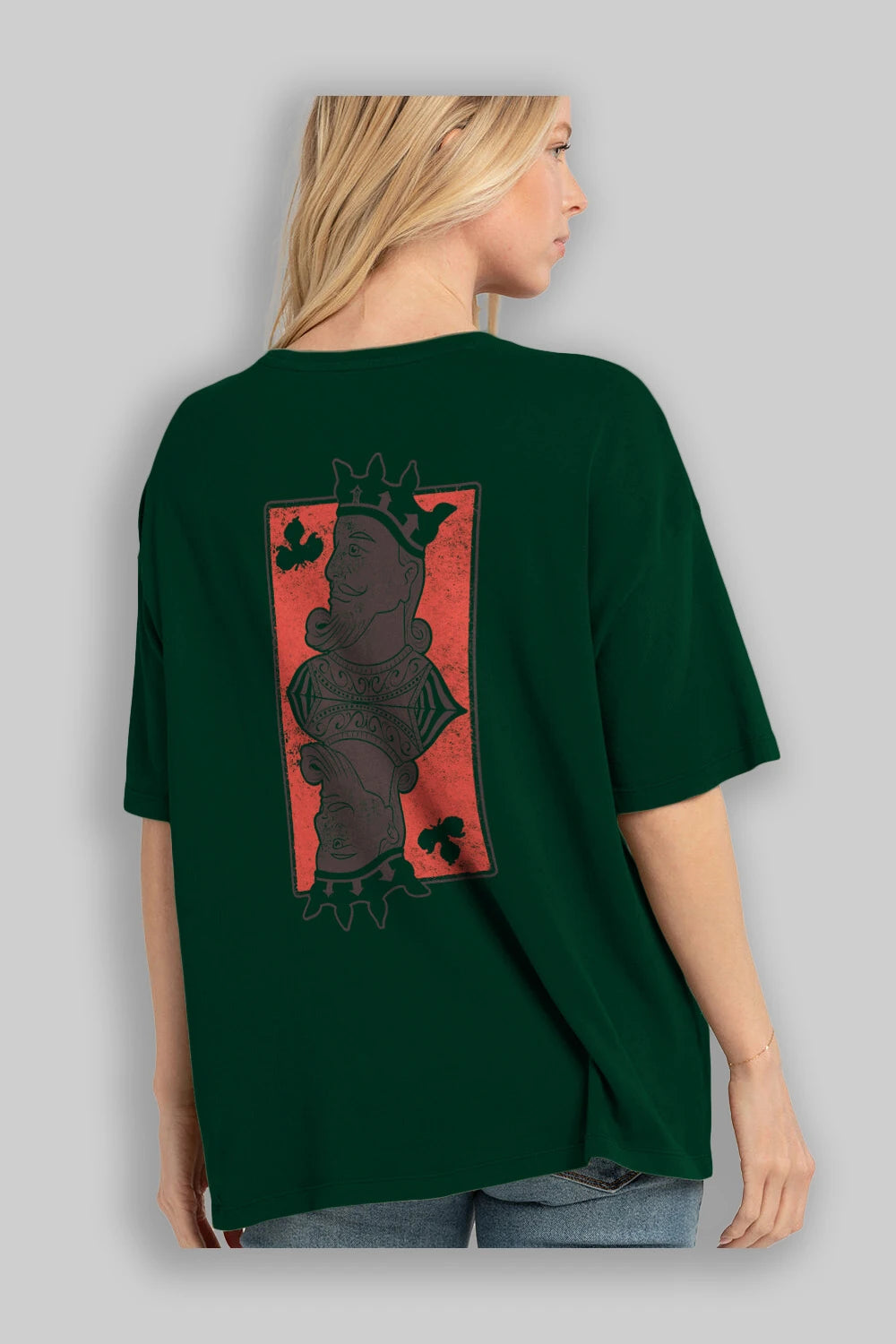 King Streetwear Arka Baskılı Oversize t-shirt Erkek Kadın Unisex