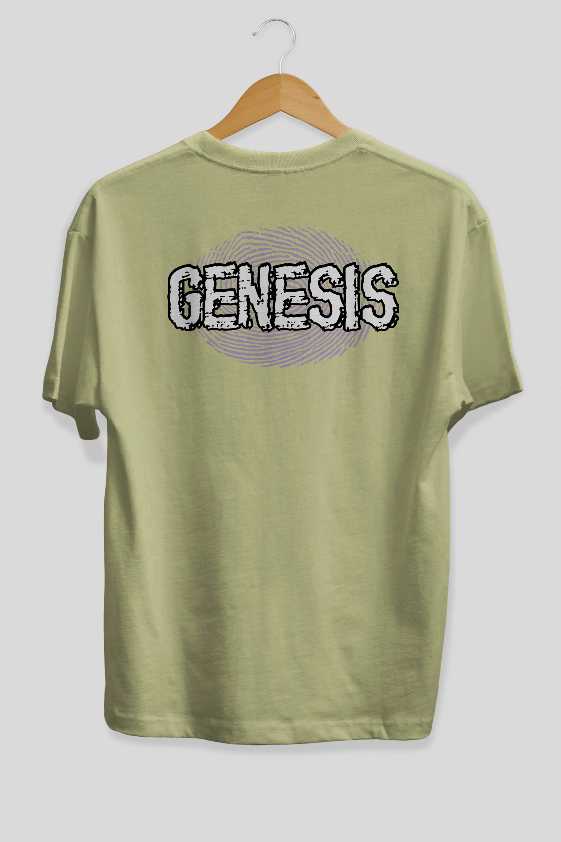 Genesis Arka Baskılı Oversize t-shirt Erkek Kadın Unisex