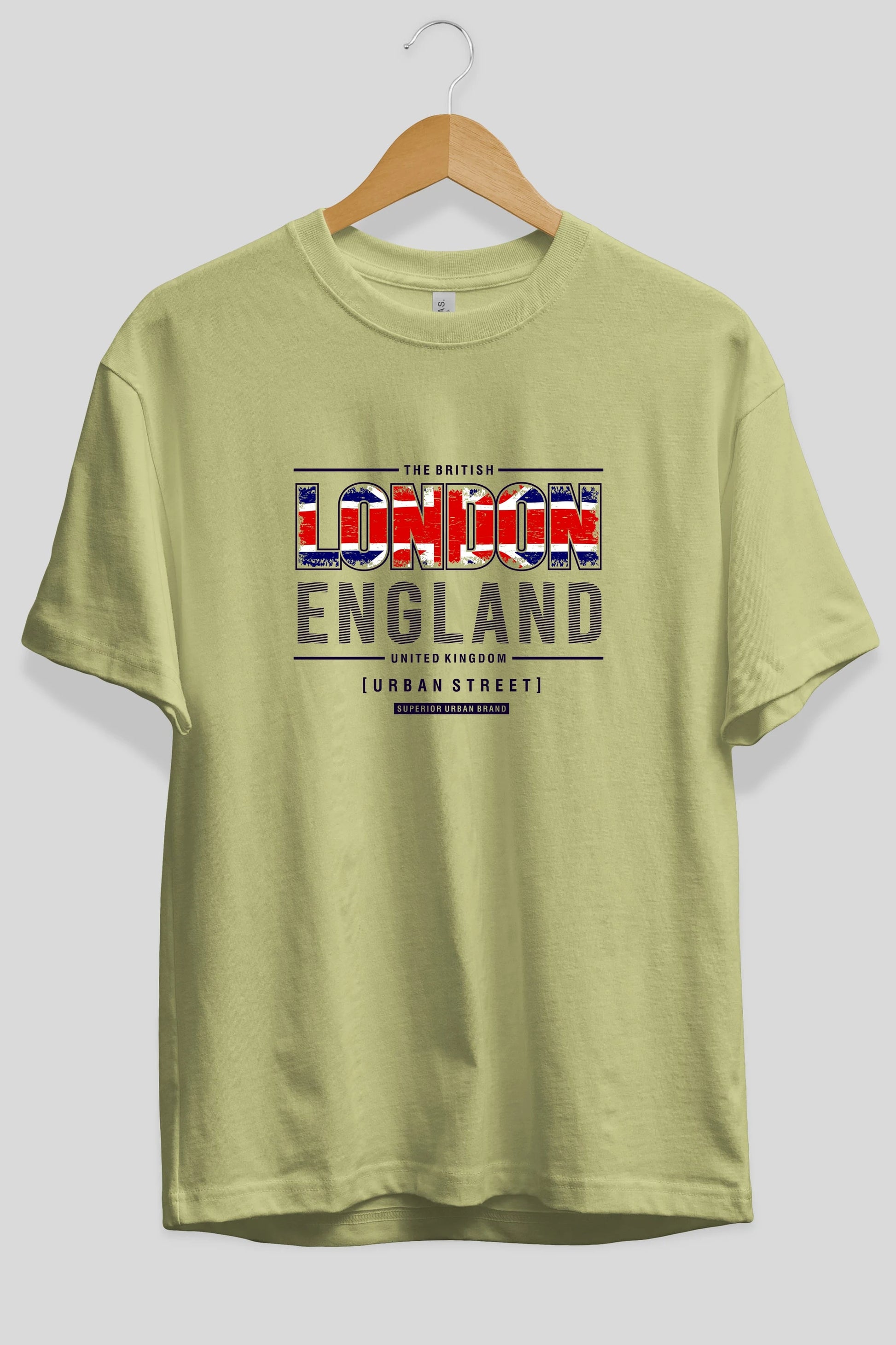 London England Ön Baskılı Oversize t-shirt Erkek Kadın Unisex