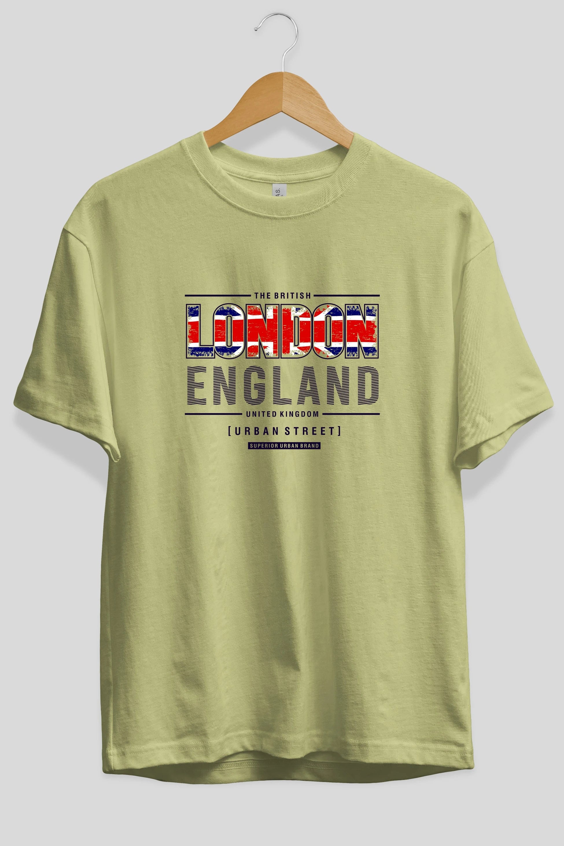 London England Ön Baskılı Oversize t-shirt Erkek Kadın Unisex