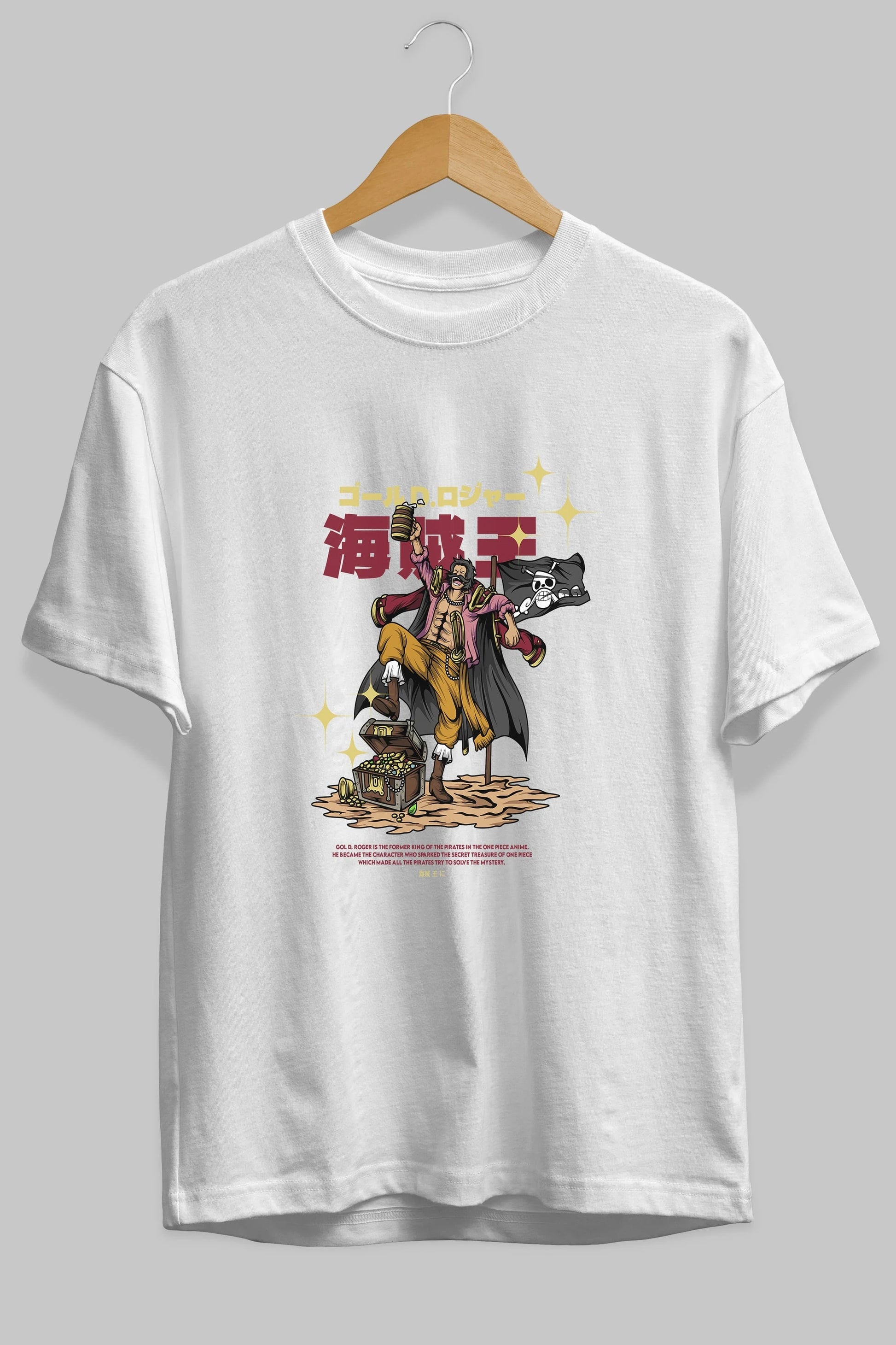 Roger Anime Ön Baskılı Oversize t-shirt %100 pamuk Erkek Kadın Unisex