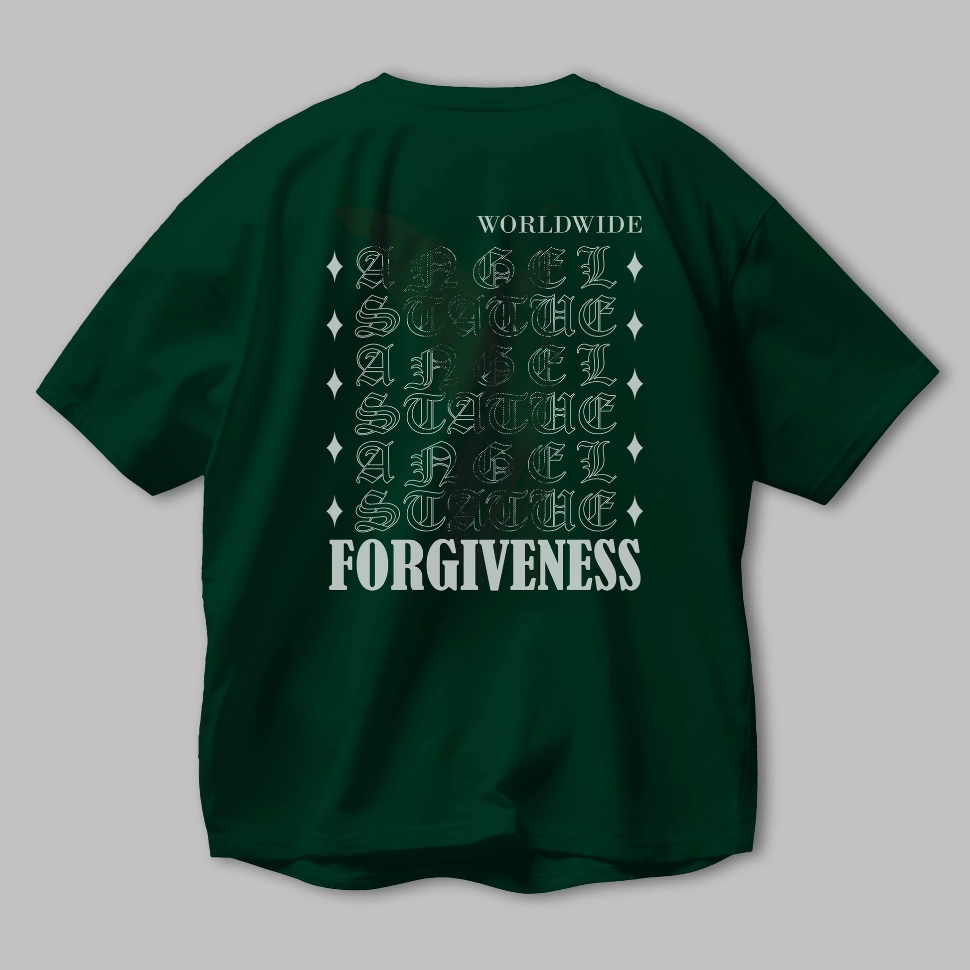 Angel Forgiveness Arka Baskılı Oversize t-shirt Erkek Kadın Unisex