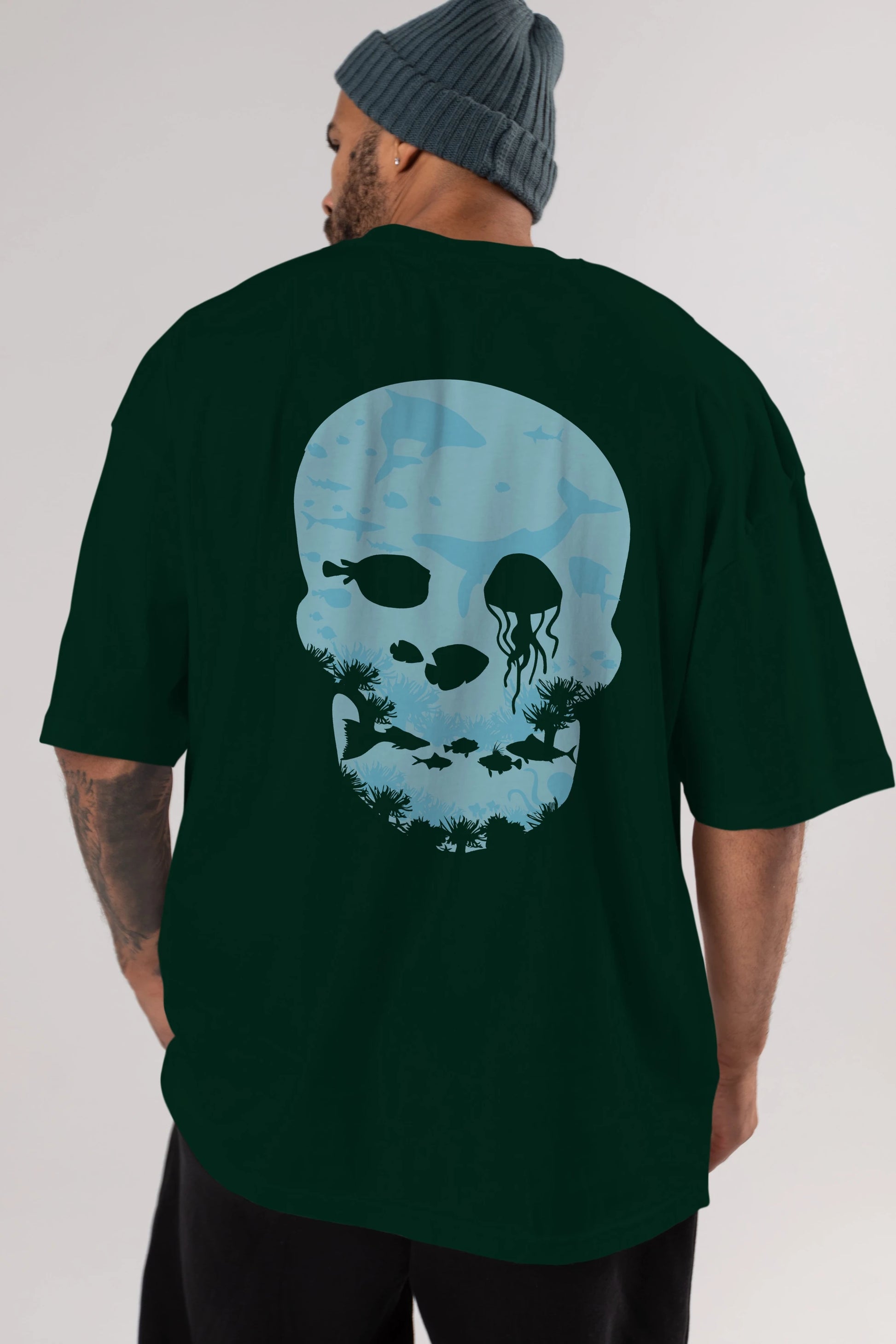 Dead Sea Arka Baskılı Oversize t-shirt %100 pamuk Erkek Kadın Unisex