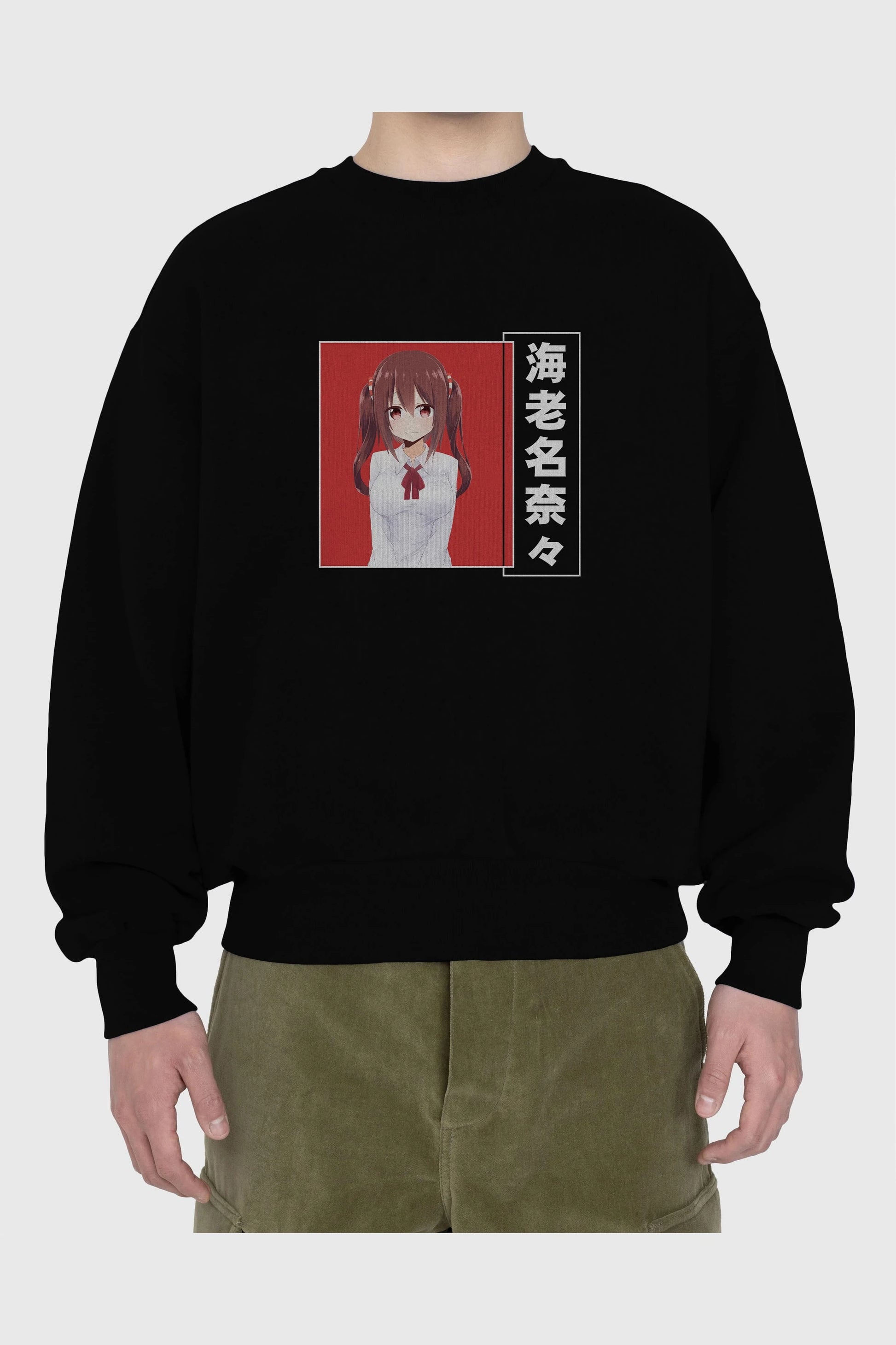 Nana Ebina 1 Anime Ön Baskılı Oversize Sweatshirt Erkek Kadın Unisex