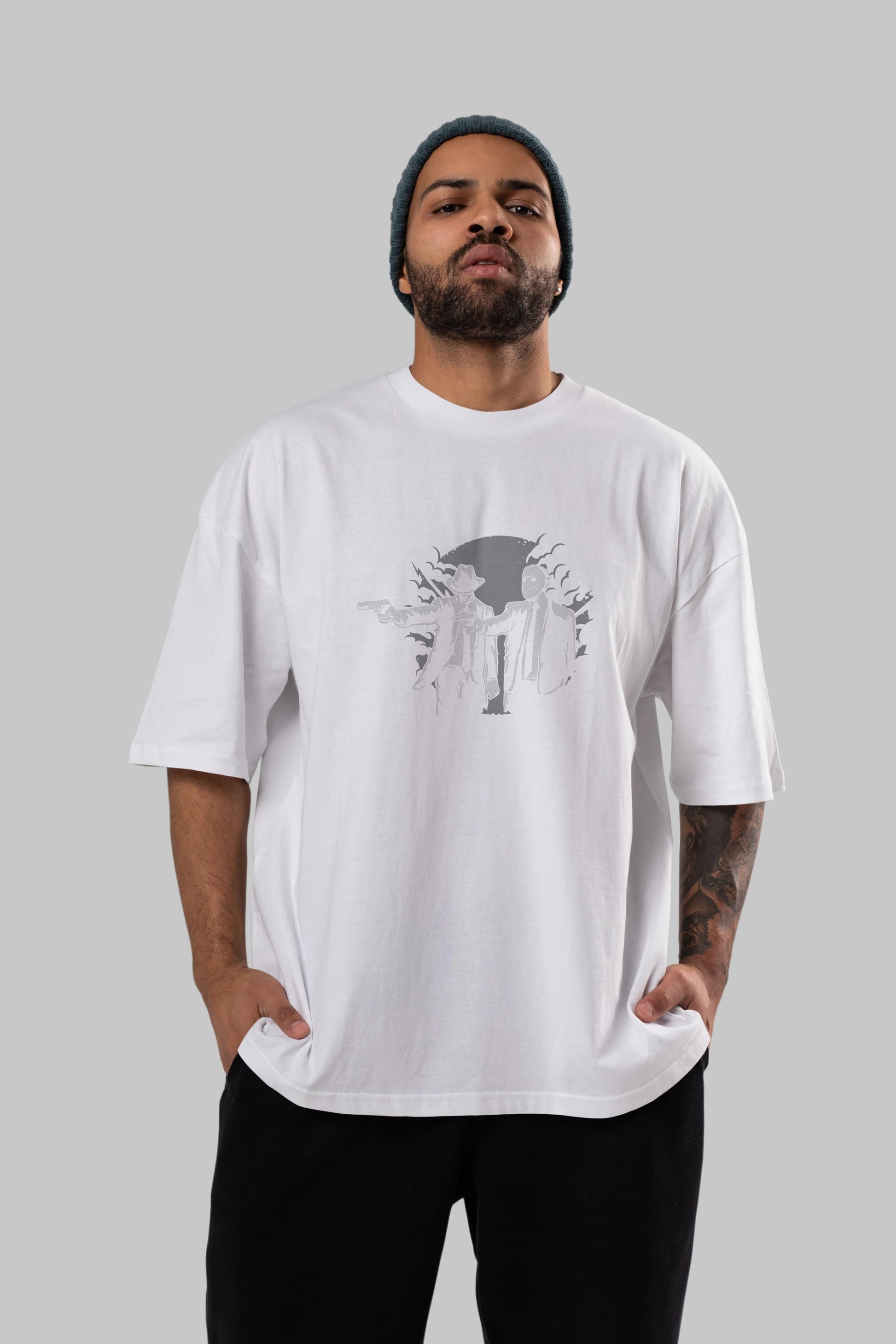 Pulp Killer Ön Baskılı Oversize t-shirt Erkek Kadın Unisex %100 Pamuk tişort