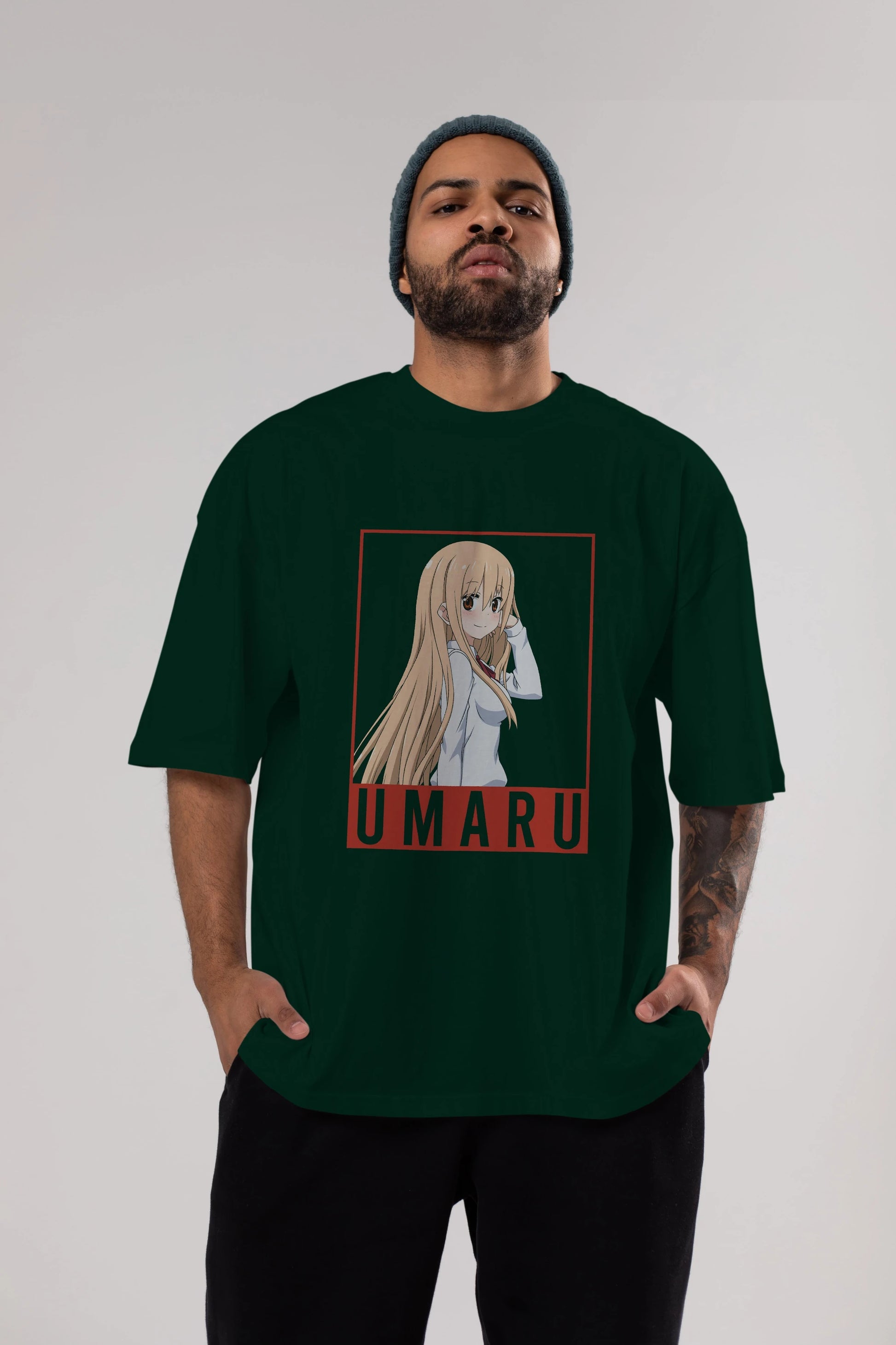 Umaru Doma 2 (2) Anime Ön Baskılı Oversize t-shirt %100 pamuk Erkek Kadın Unisex