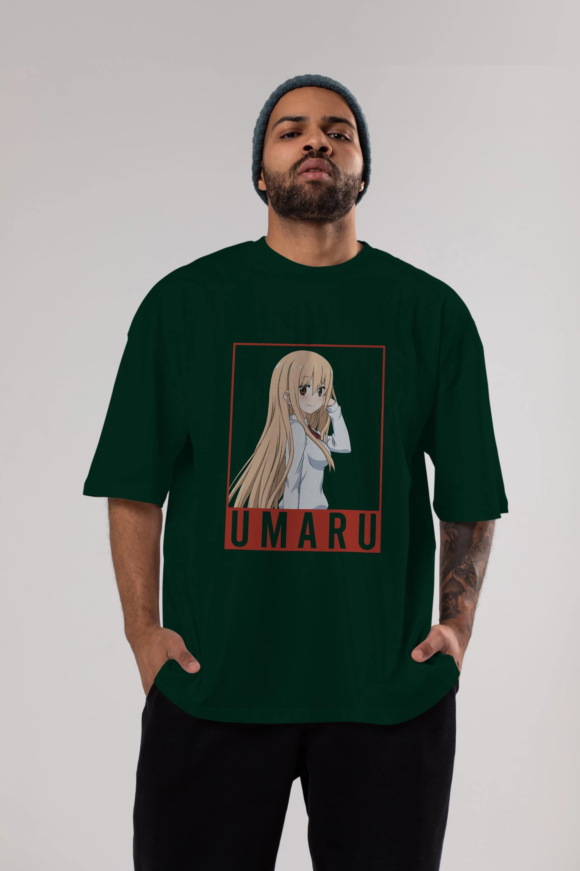 Umaru Doma 2 (2) Anime Ön Baskılı Oversize t-shirt %100 pamuk Erkek Kadın Unisex