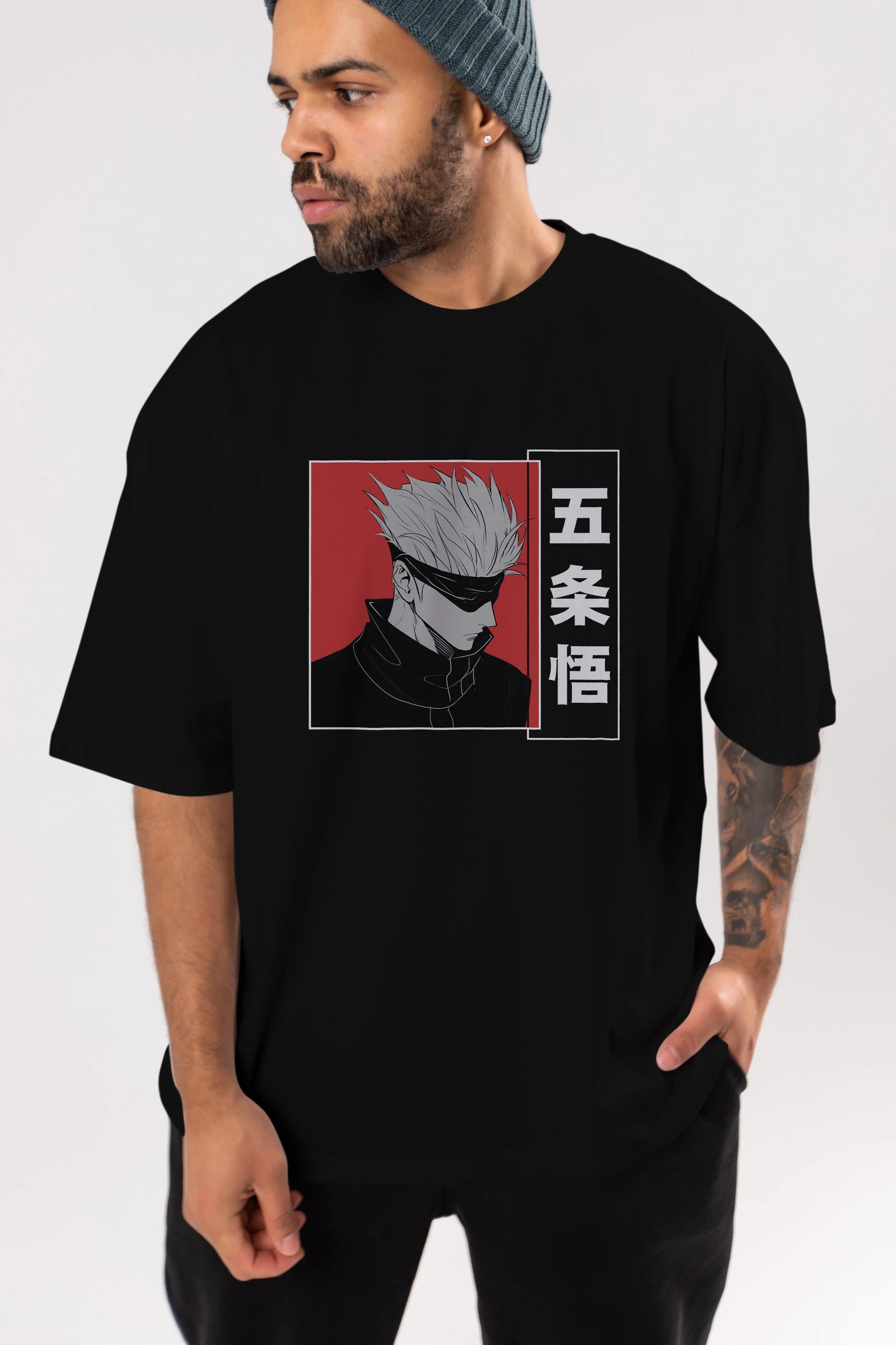 JUJUTSU KAISEN 2 Anime Ön Baskılı Oversize t-shirt %100 pamuk Erkek Kadın Unisex