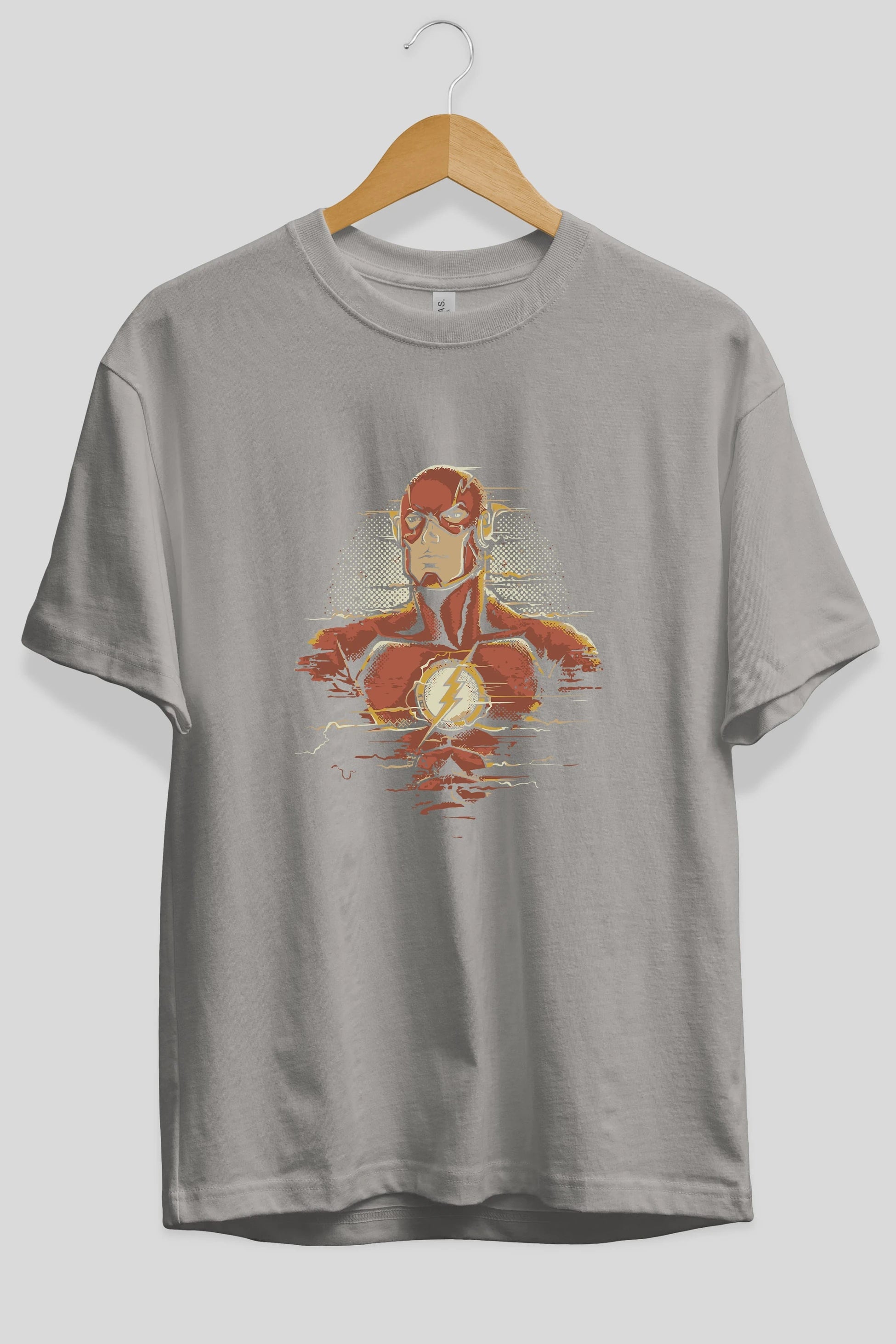 Flash Avengers Ön Baskılı Oversize t-shirt Erkek Kadın Unisex %100 Pamuk Bisiklet Yaka tişort