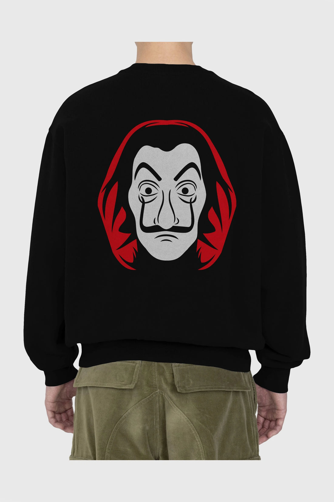 La Casa De Papel (8) Arka Baskılı Oversize Sweatshirt Erkek Kadın Unisex