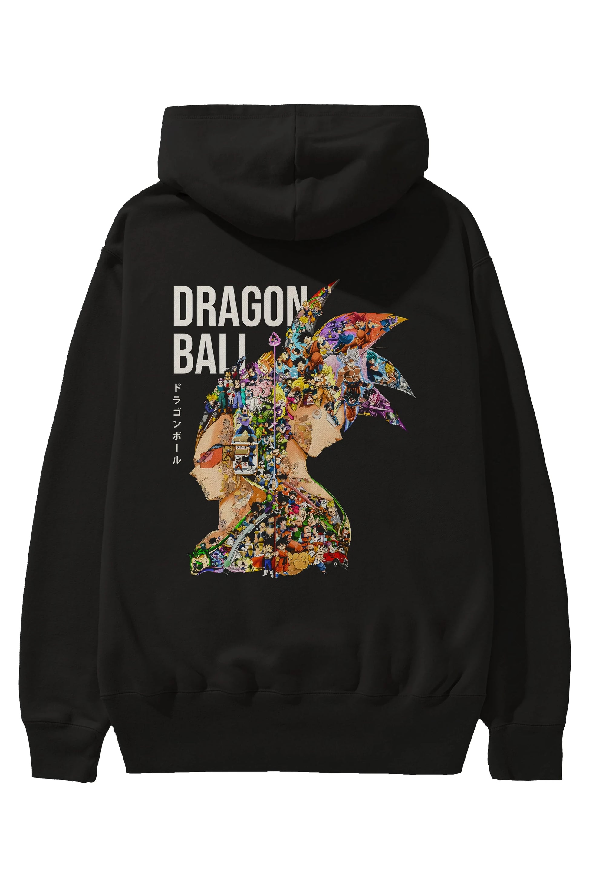 DRAGON BALL ART (5) Anime Arka Baskılı Hoodie Oversize Kapüşonlu Sweatshirt Erkek Kadın Unisex