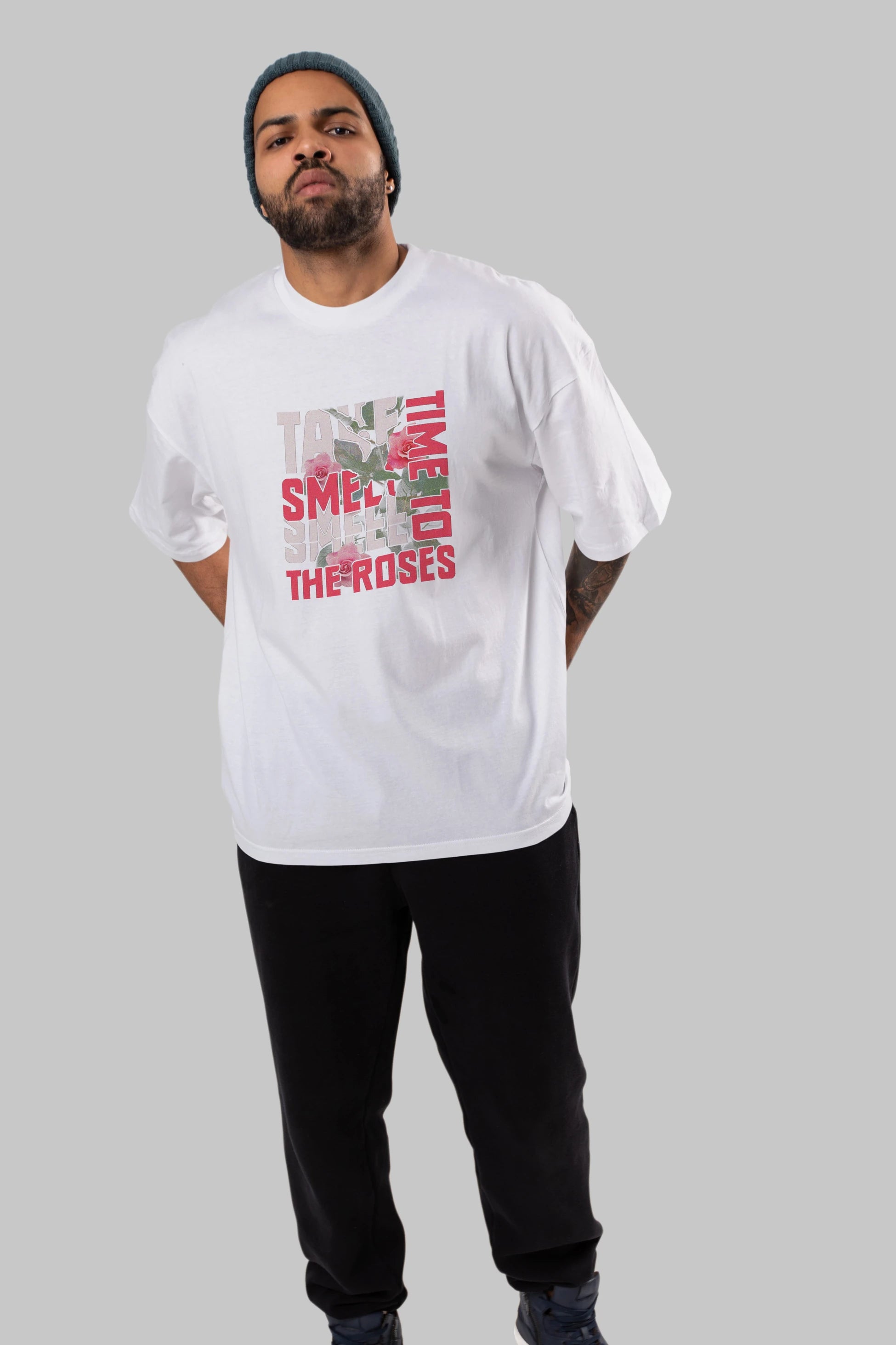 Take time to smell the roses Ön Baskılı Oversize t-shirt Erkek Kadın Unisex