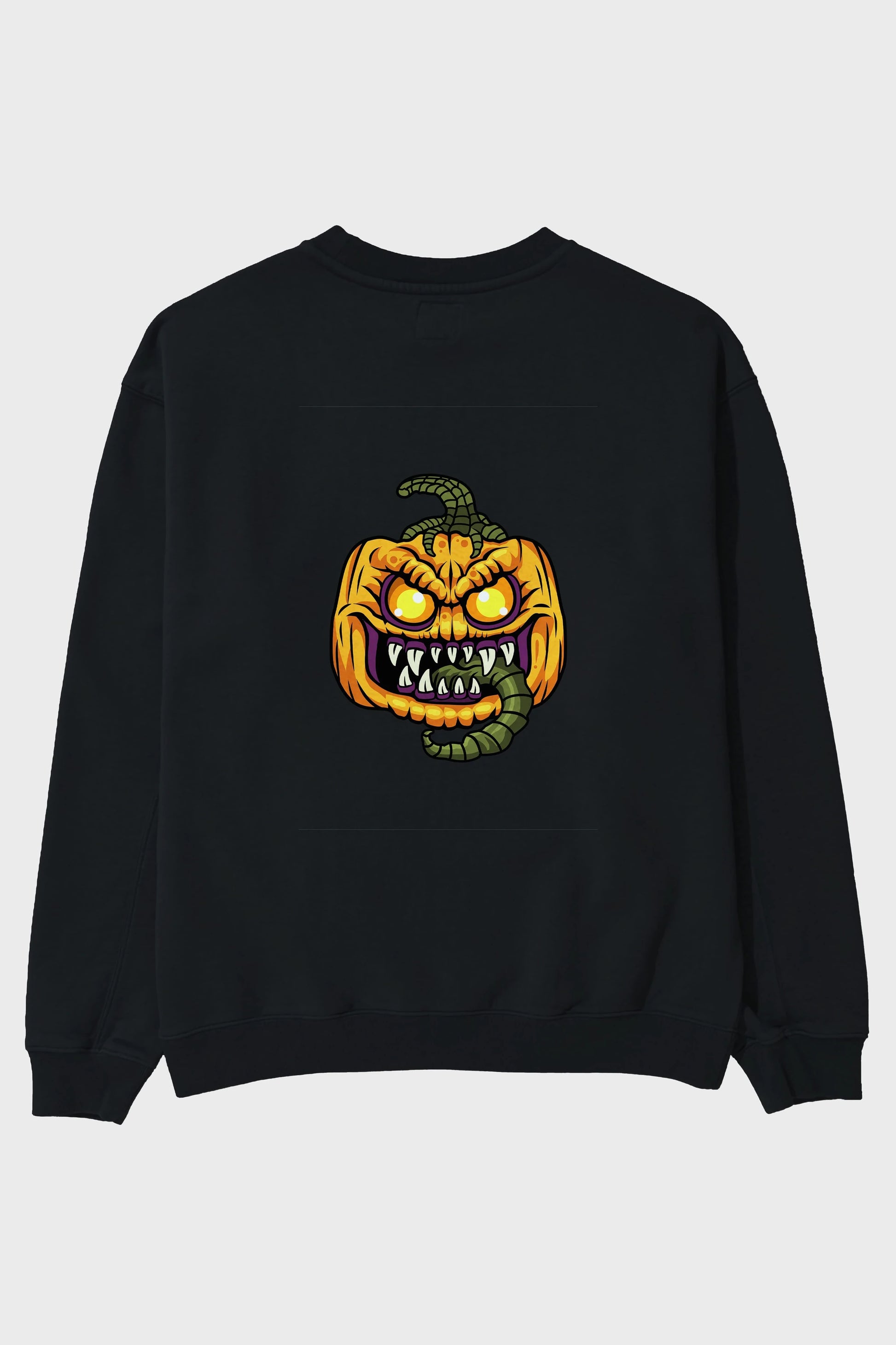 Halloween Arka Baskılı Oversize Sweatshirt Erkek Kadın Unisex
