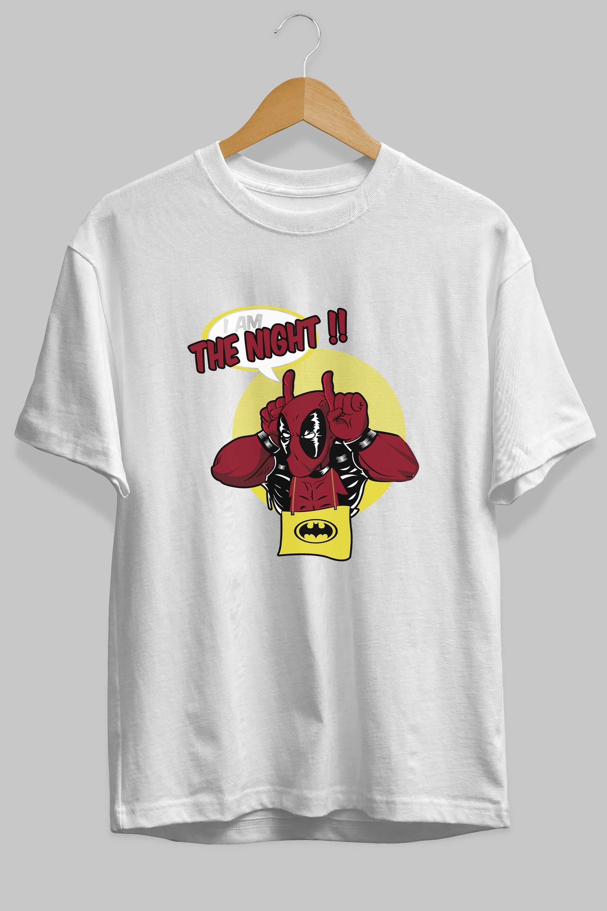 Deadpool (1) Ön Baskılı Oversize t-shirt Erkek Kadın Unisex %100 Pamuk Bisiklet Yaka tişort
