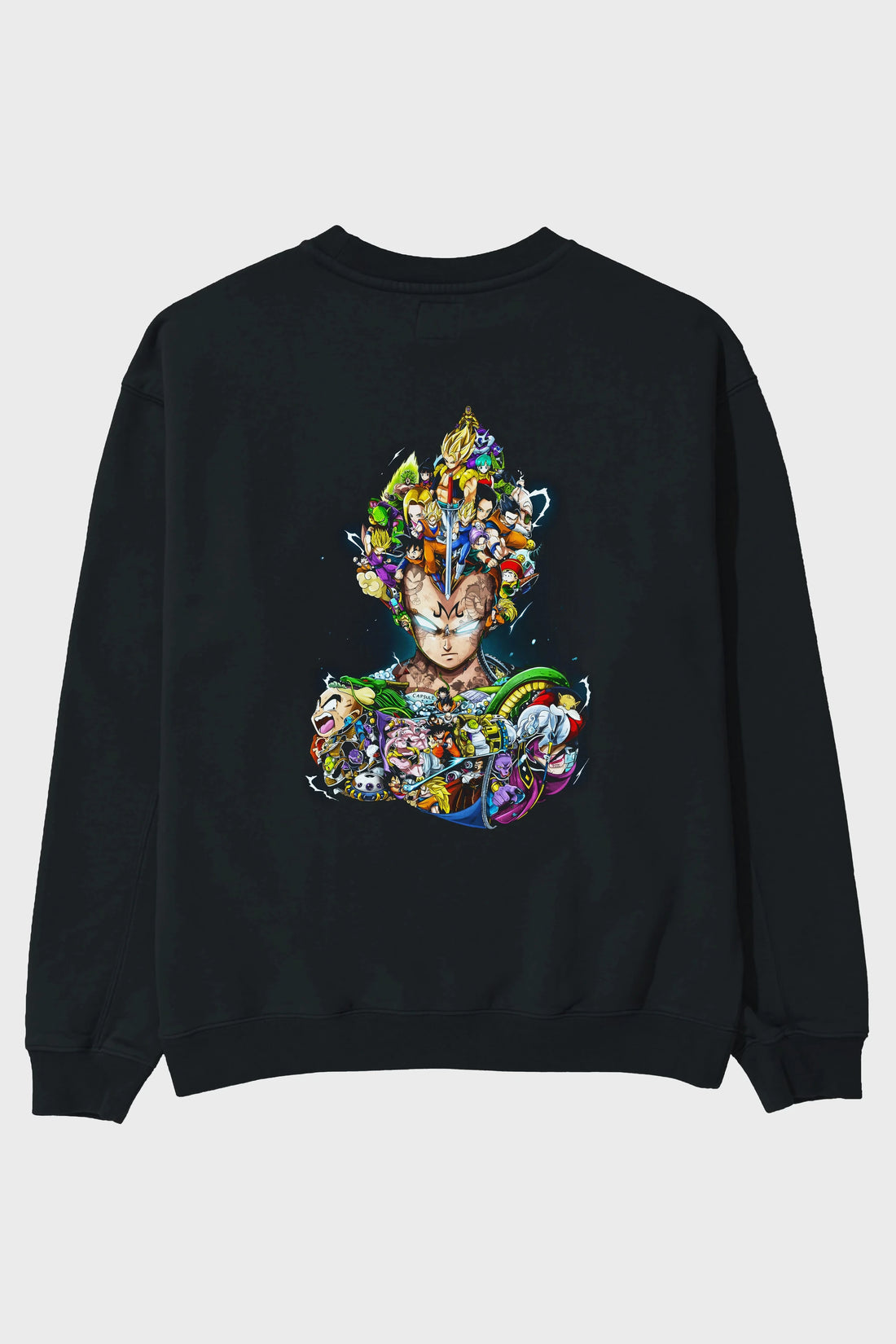 DRAGON BALL ART (3) Anime Arka Baskılı Oversize Sweatshirt Erkek Kadın Unisex