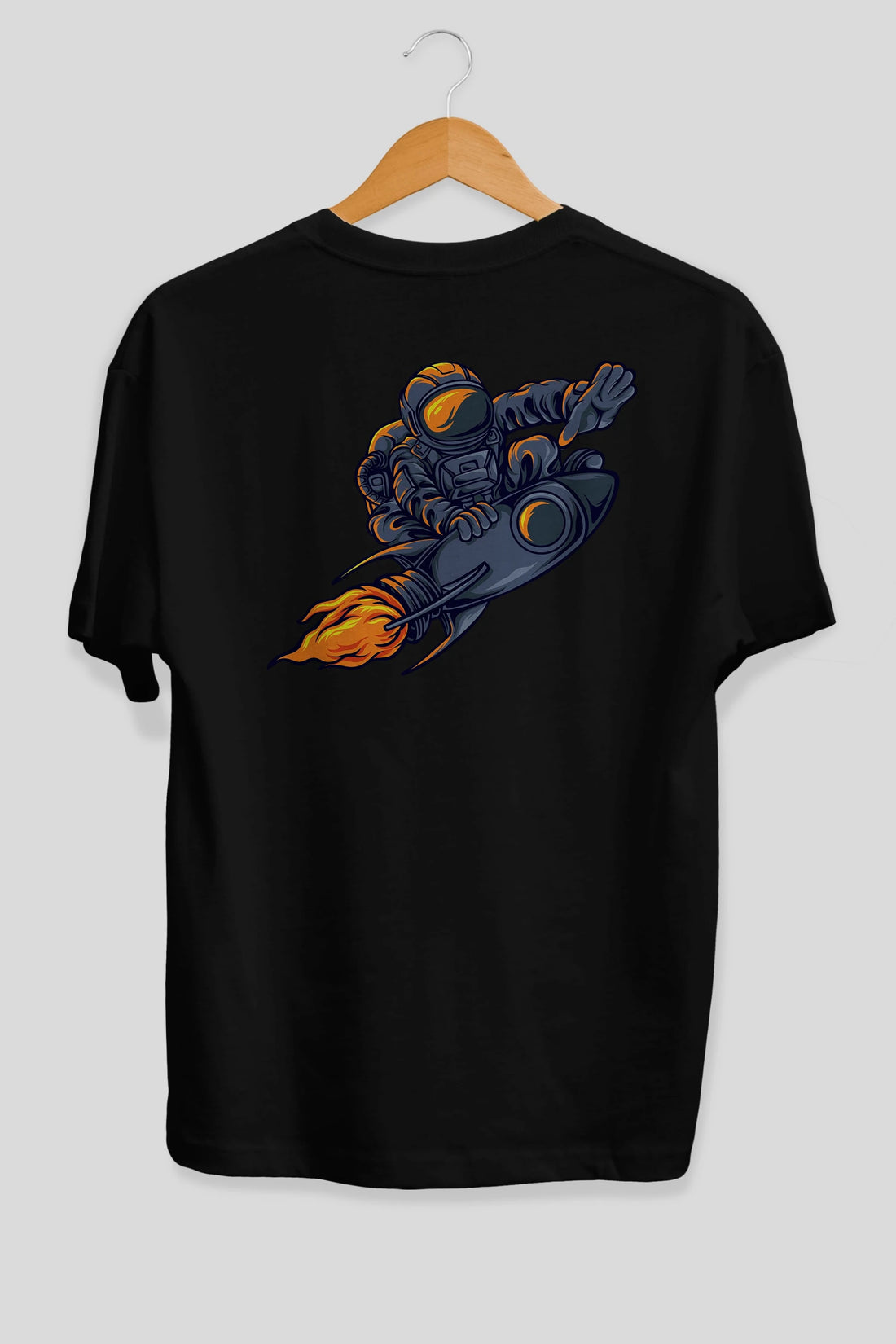 Astrocket Illustration Tshirt Arka Baskılı Oversize t-shirt Erkek Kadın Unisex